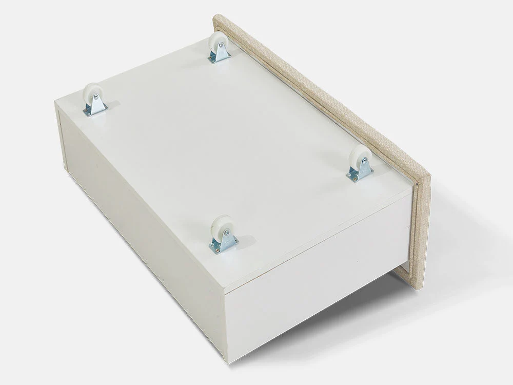 MUSALA Queen Bed Frame with Storage - BEIGE - Image 13