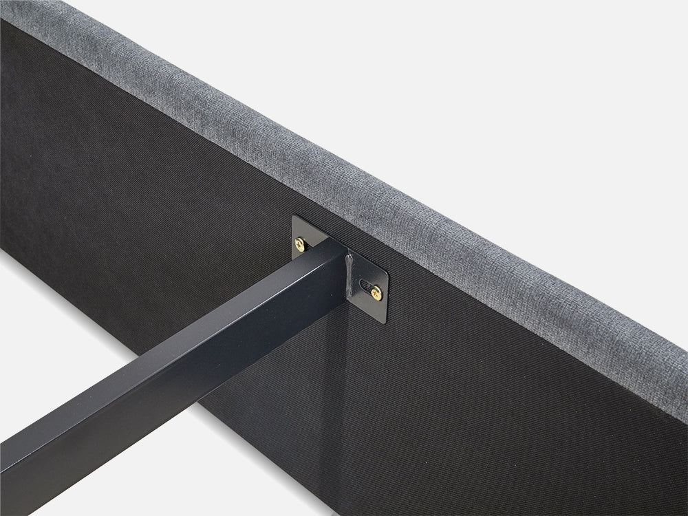 MUSALA Queen Bed Frame with Storage - DARK GREY - Image 11