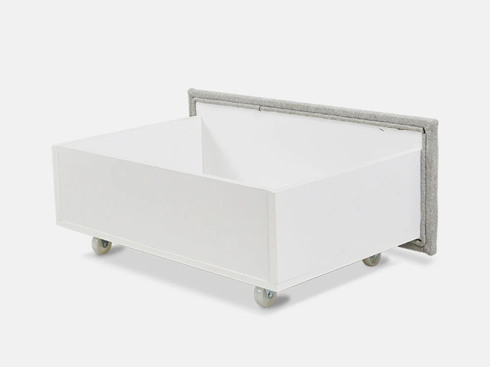 MUSALA Queen Bed Frame with Storage - LIGHT GREY - Image 13