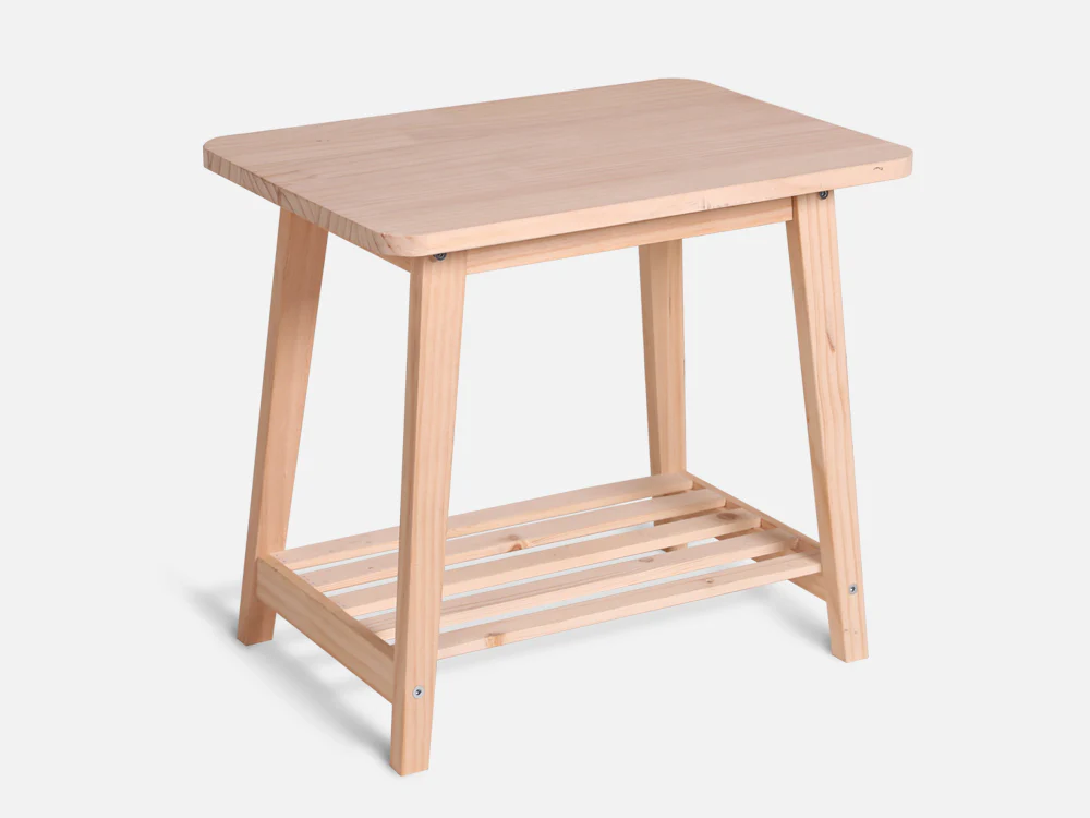 MYLES Wooden Side Table - Oak - Image 2