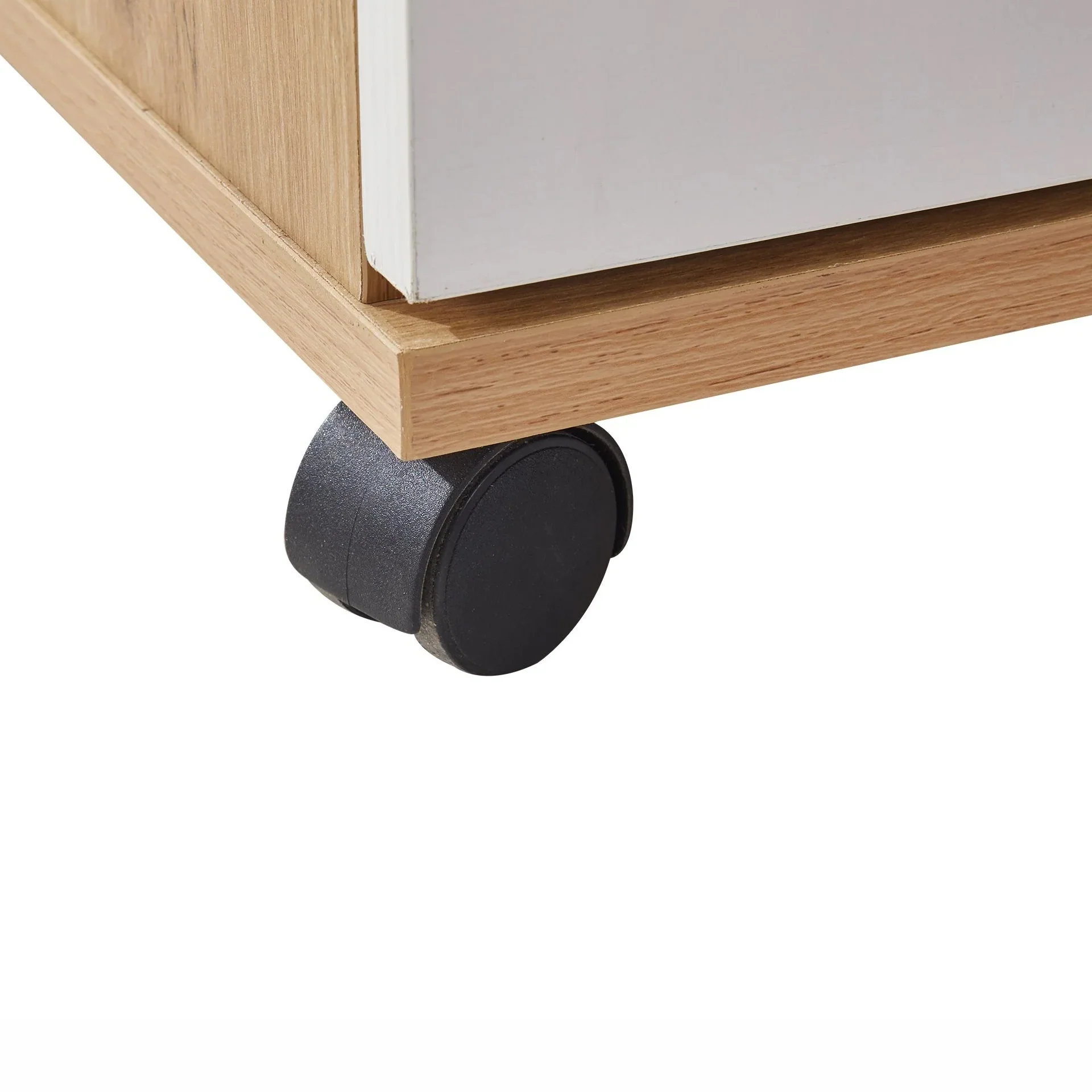 Nakia 3 Drawer Filing Cabinet - Oak + White - Image 10