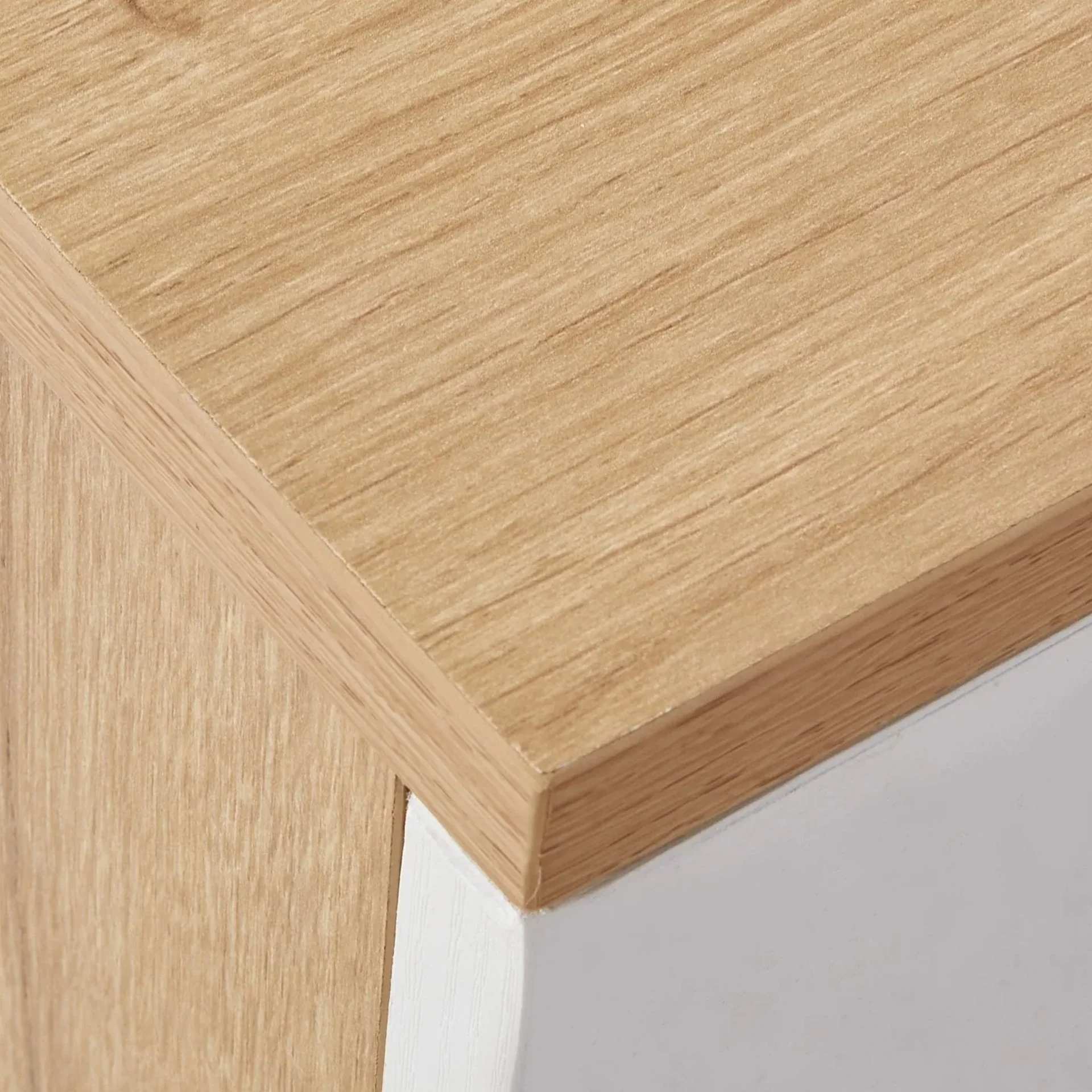 Nakia 3 Drawer Filing Cabinet - Oak + White - Image 11