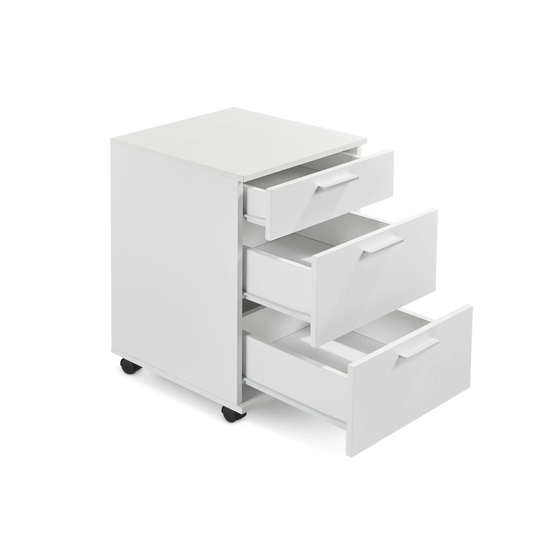 Nakia 3 Drawer Filing Cabinet - White - Image 7