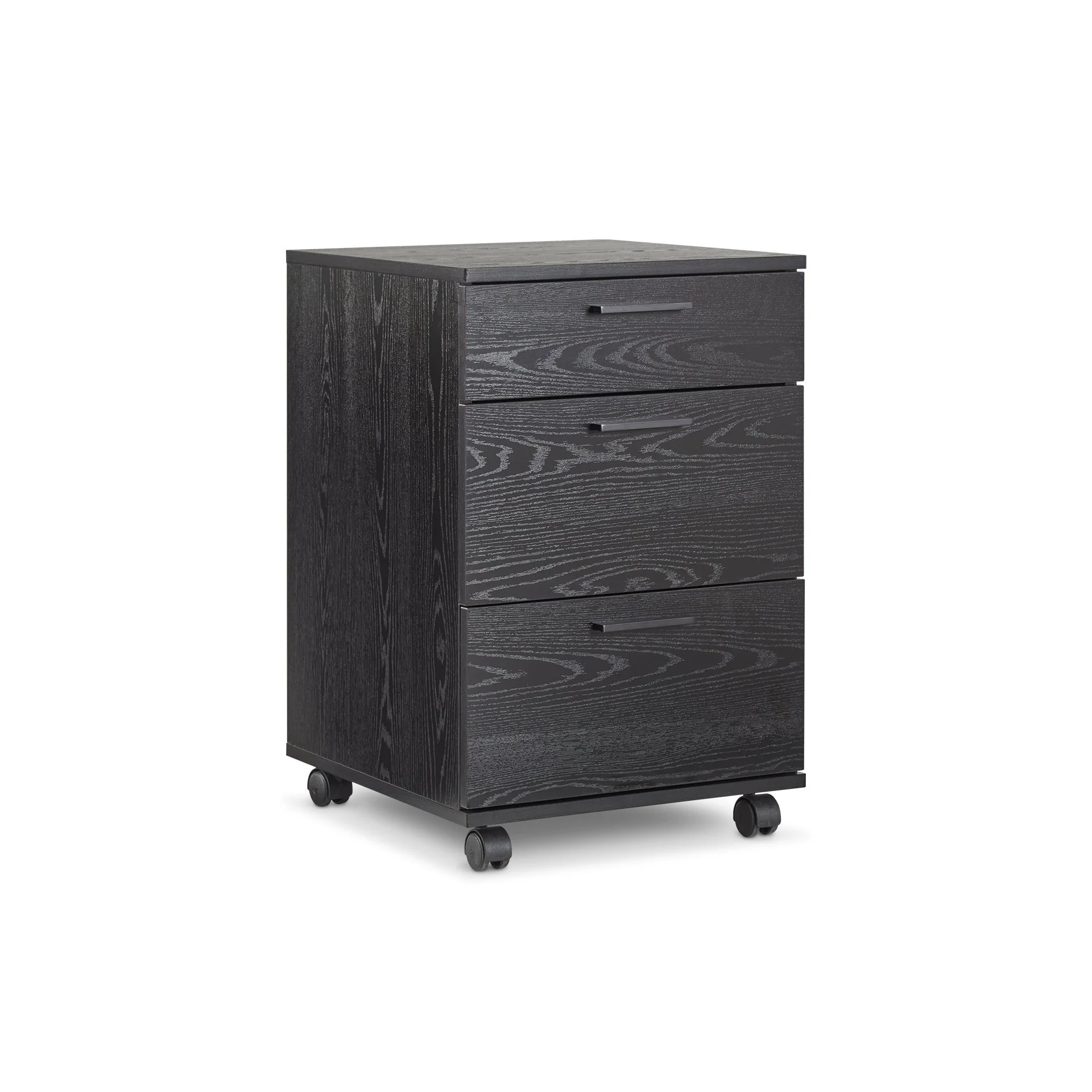 Nakia Corner Desk With Filing Cabinet Set - Black - Image 11