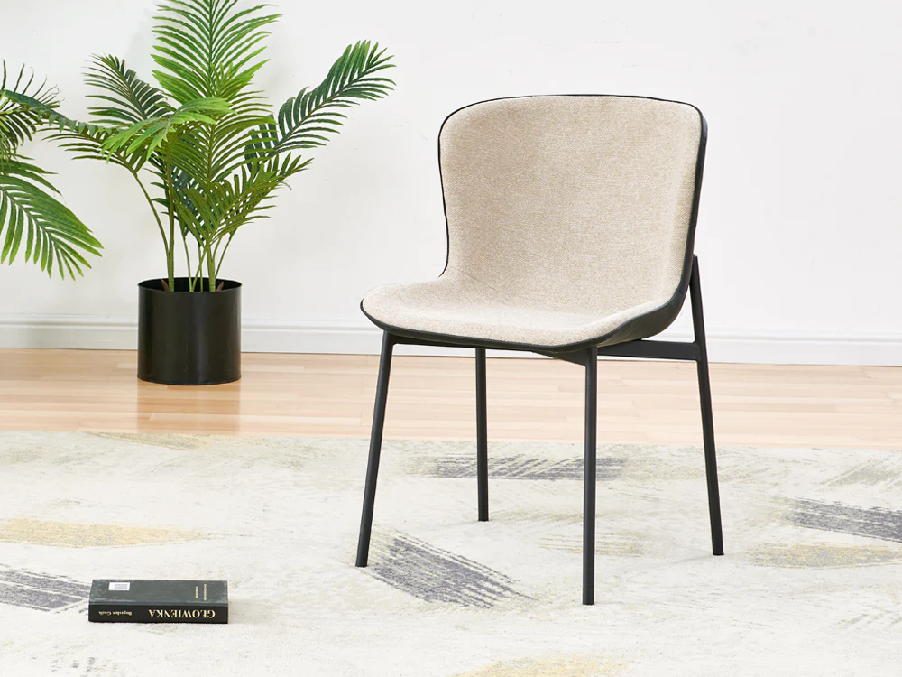 NAOMI 4PCS Dining Chair - BEIGE - Image 6