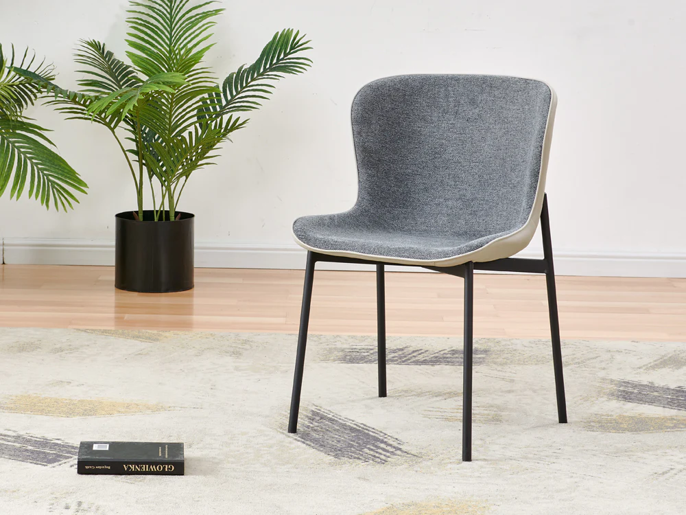 NAOMI 4PCS Dining Chair - GREY - Image 3