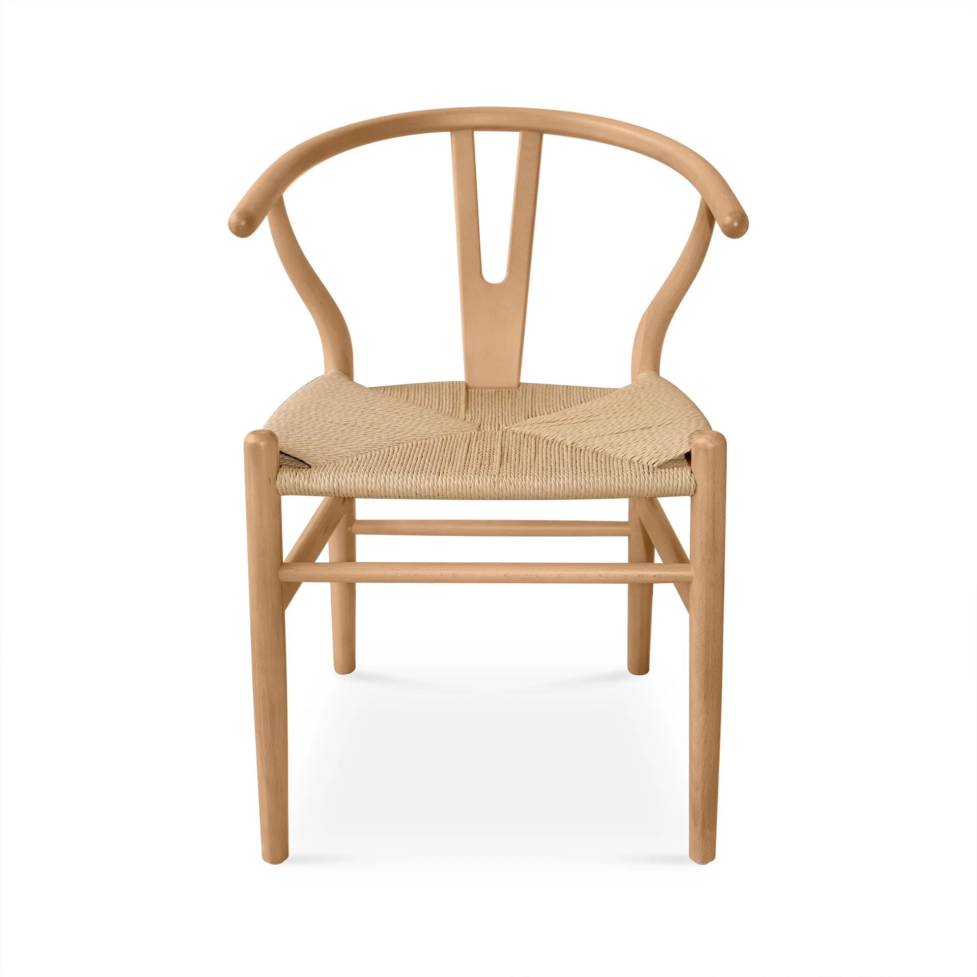 Nathan Wishbone Replica Dining Chair - Set of 2 - Natural - Image 6