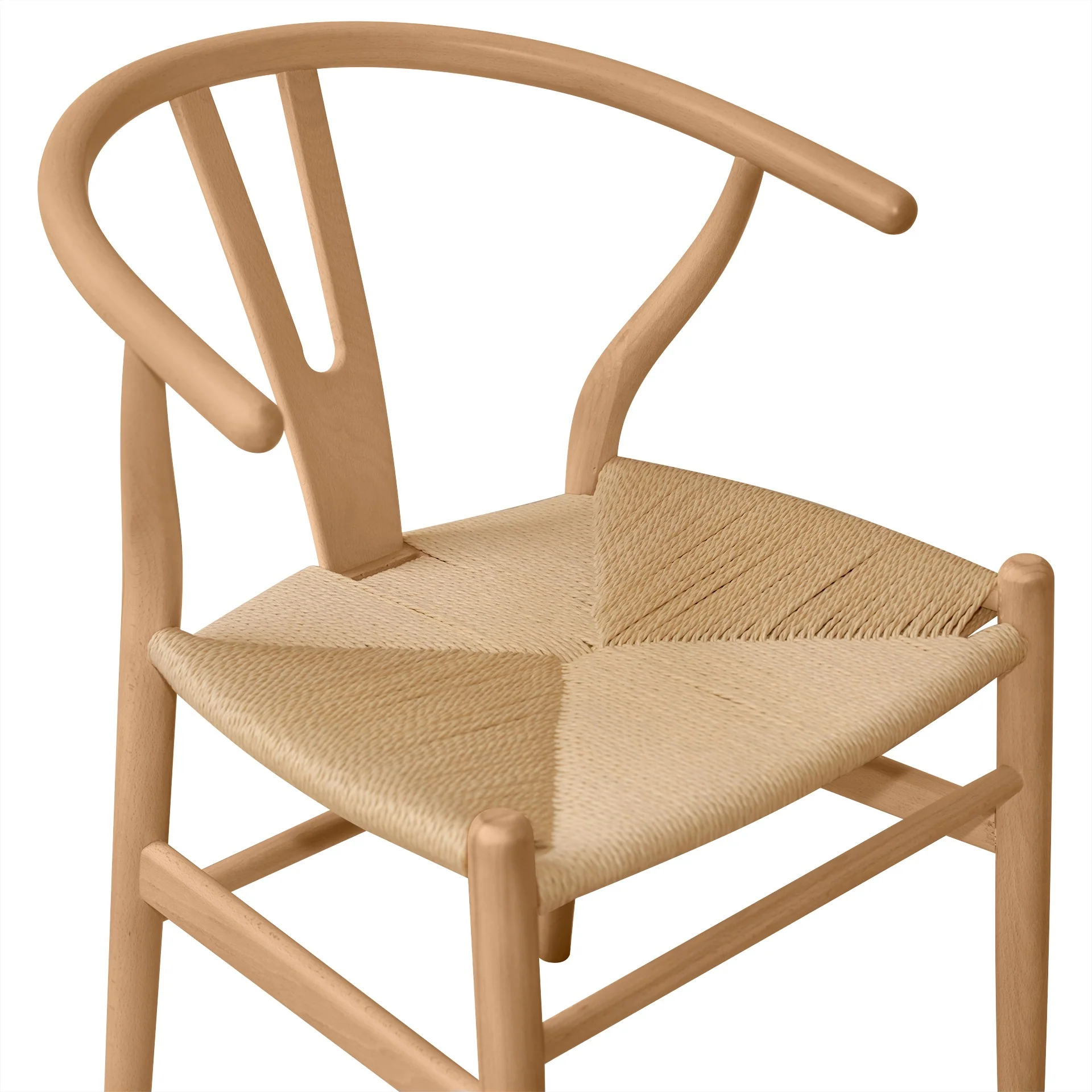 Nathan Wishbone Replica Dining Chair - Set of 2 - Natural - Image 9