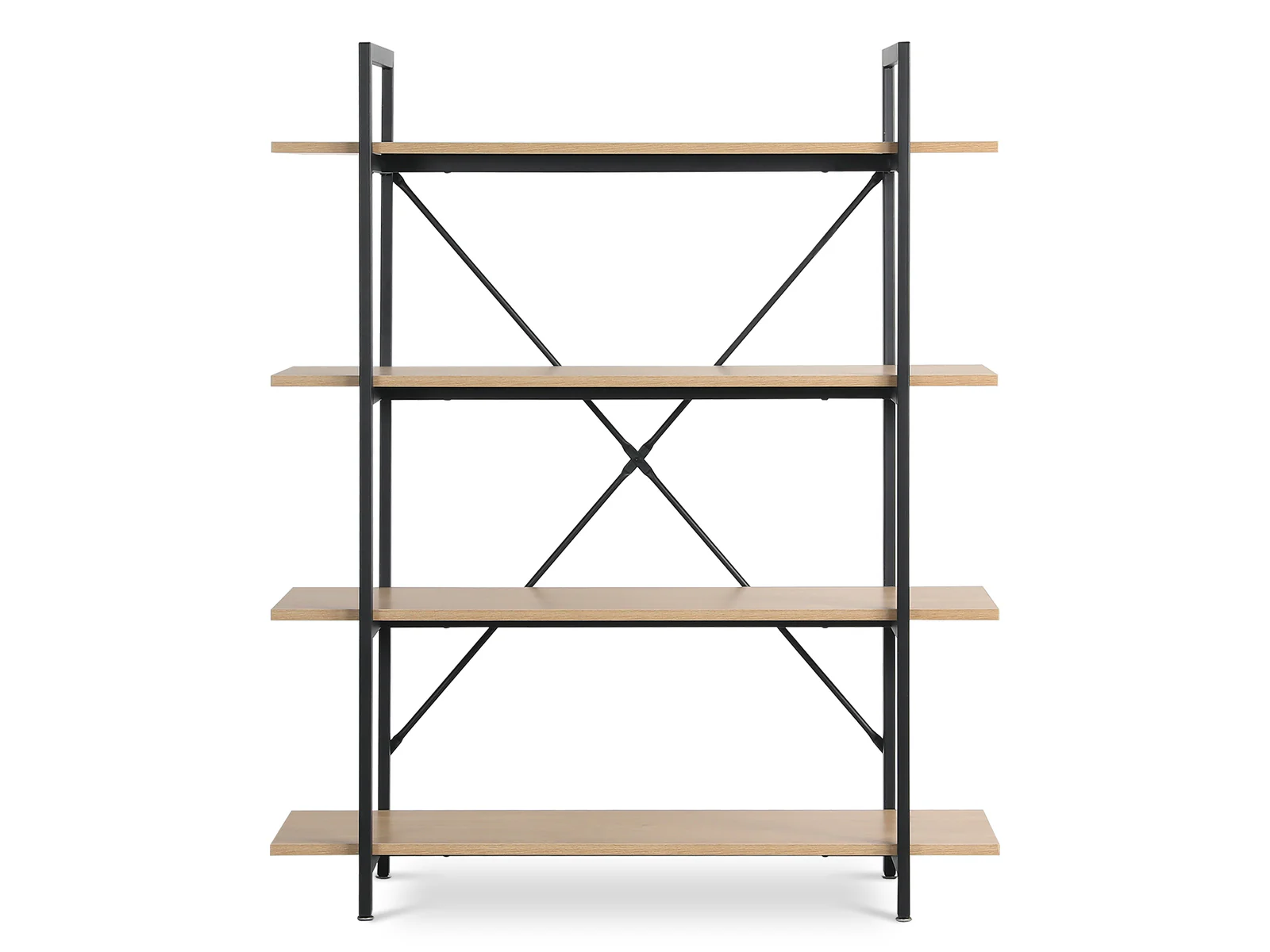 NATRON 4 Tier Bookshelf - Oak - Image 3