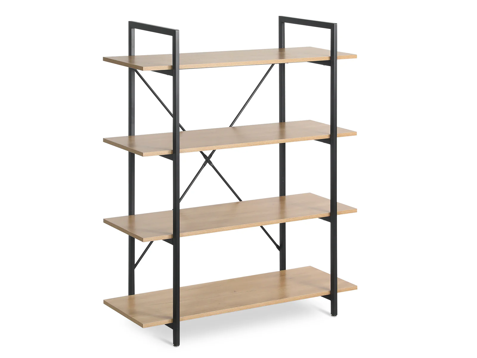 NATRON 4 Tier Bookshelf - Oak - Image 5