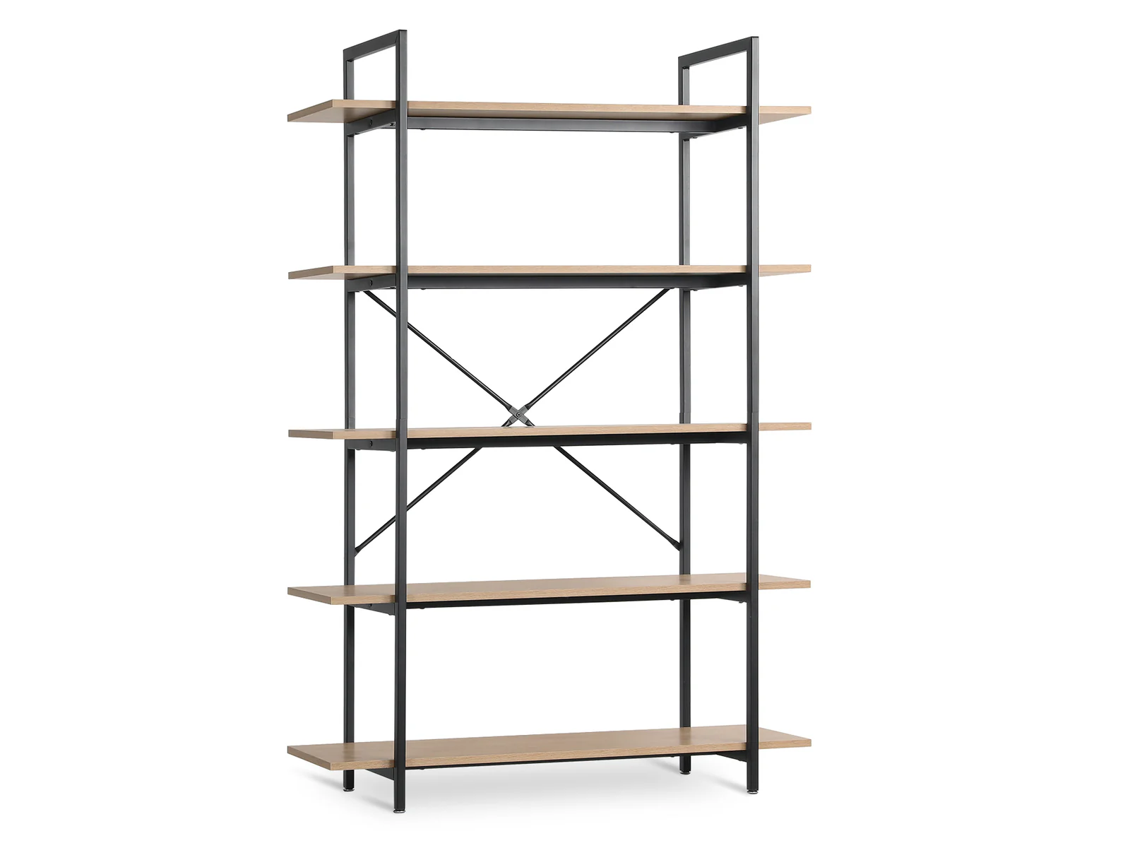 NATRON 5 Tier Bookshelf - Oak - Image 2