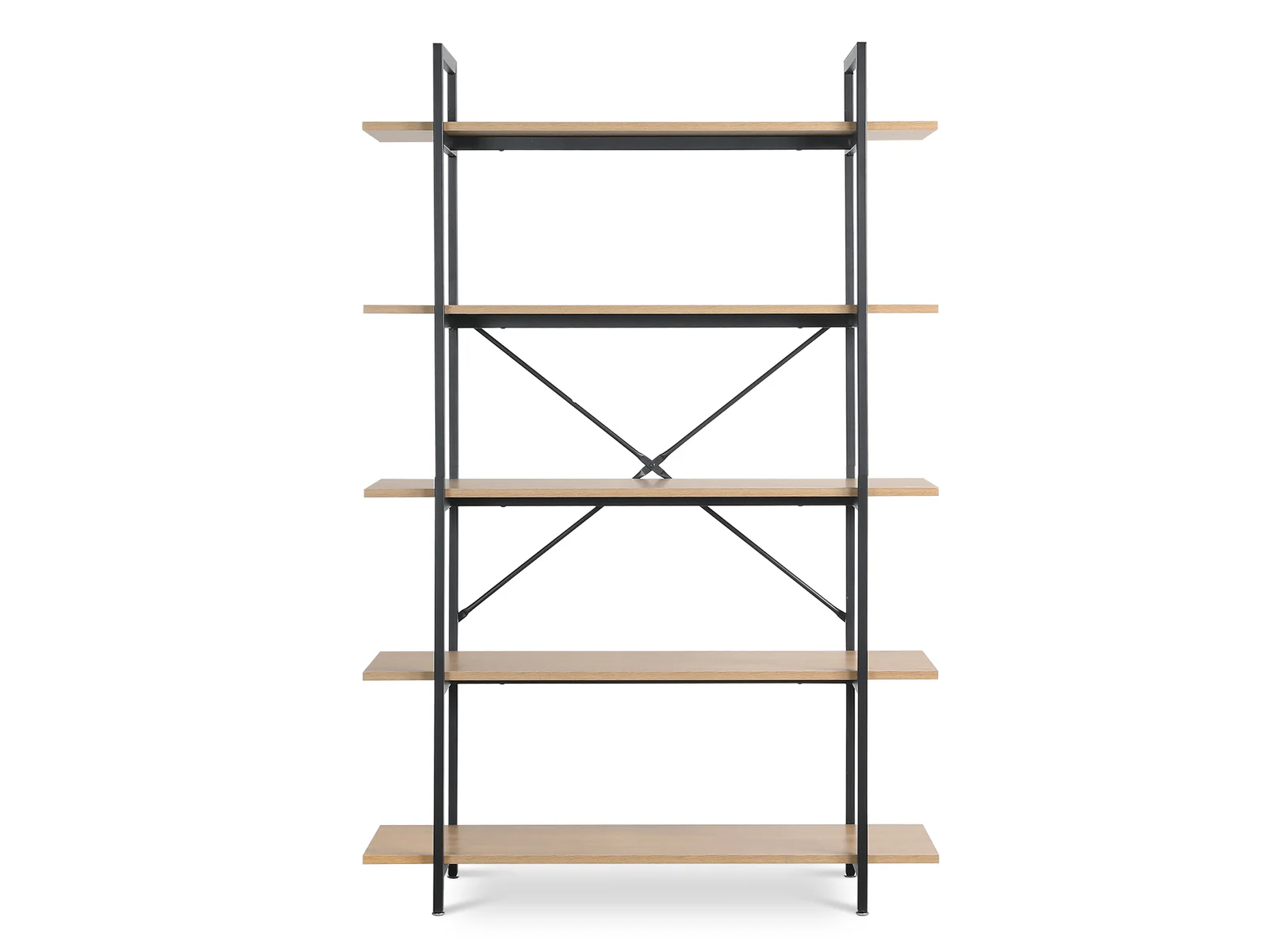 NATRON 5 Tier Bookshelf - Oak - Image 3