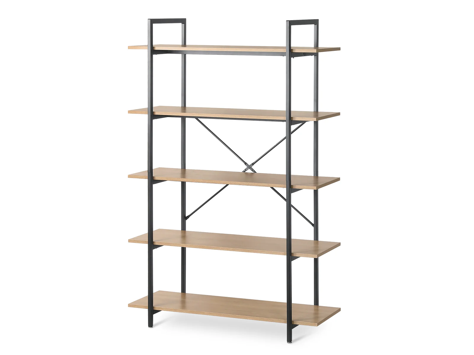 NATRON 5 Tier Bookshelf - Oak - Image 4