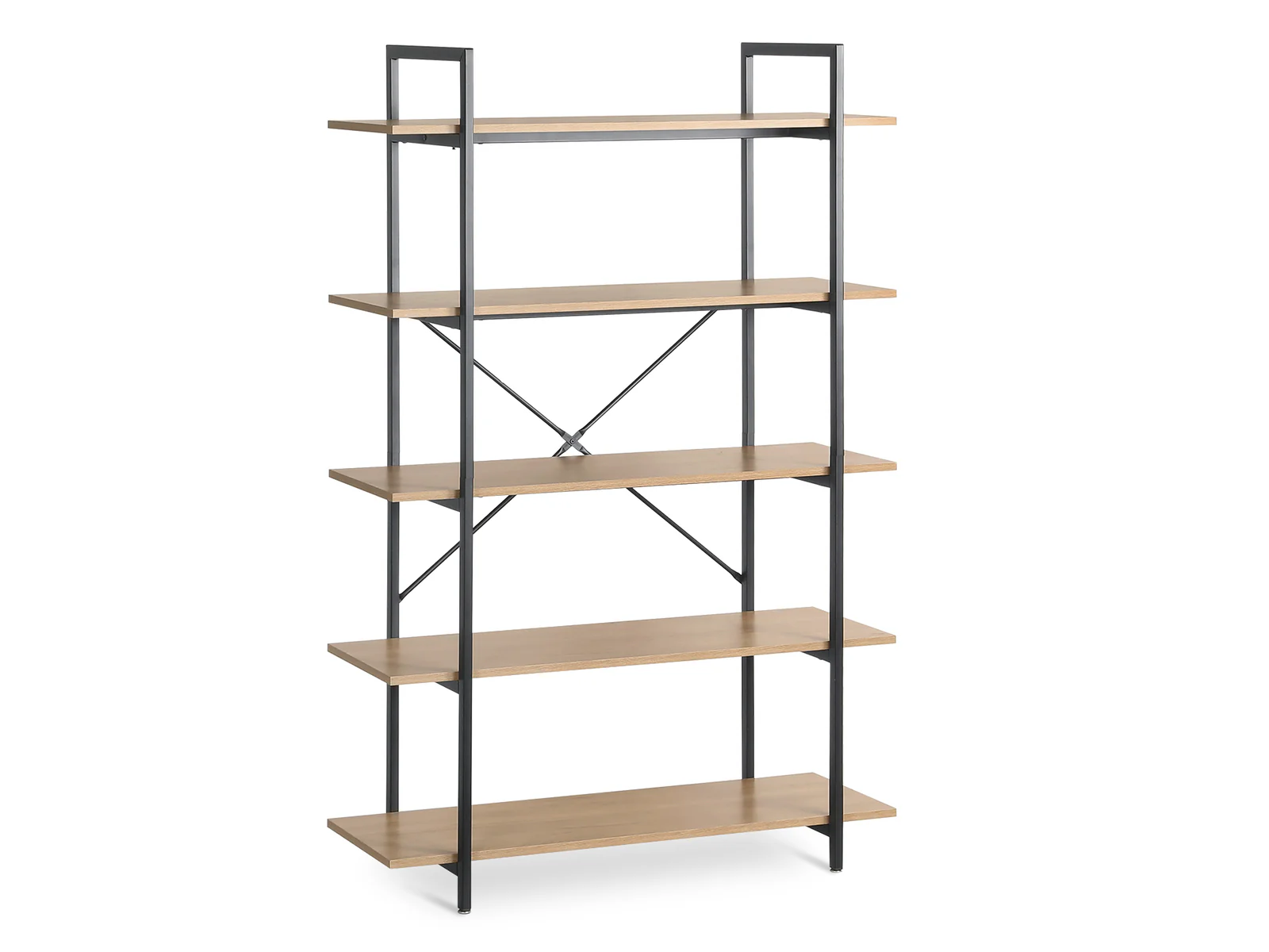 NATRON 5 Tier Bookshelf - Oak - Image 5