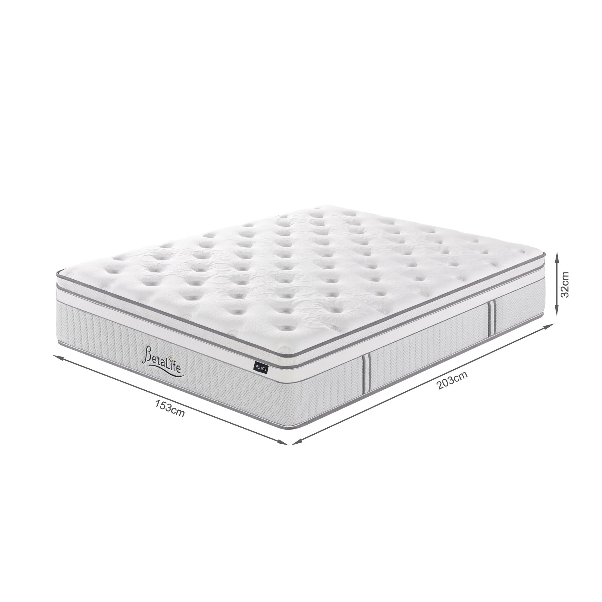 Natureblend Prime 5 Zone Pocket Spring Plush Mattress - Queen - Image 3