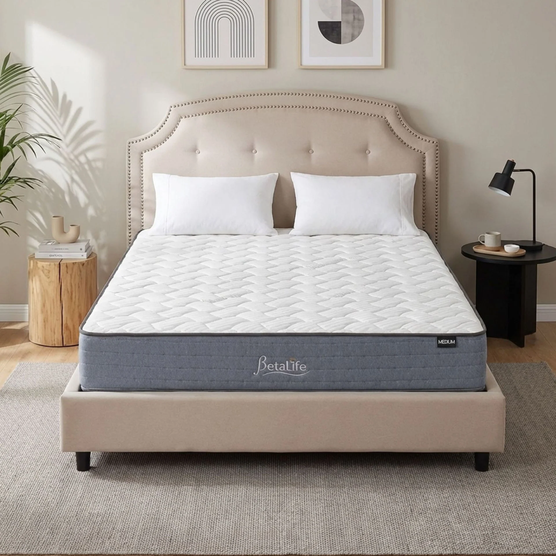 Natureblend Classic Bamboo Medium Mattress with Pillows - King