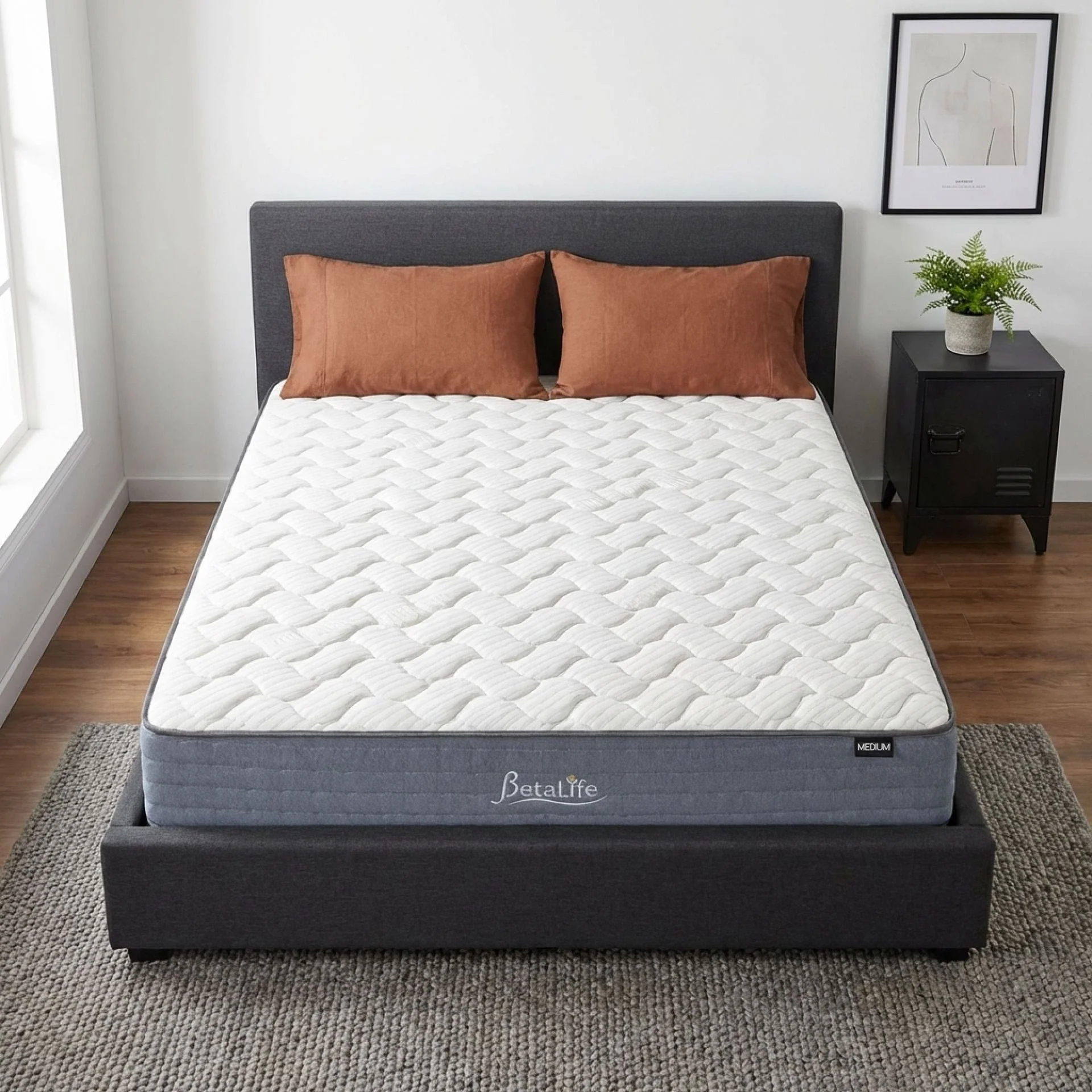 Natureblend Classic Bamboo Medium Mattress with Pillows - King - Image 15
