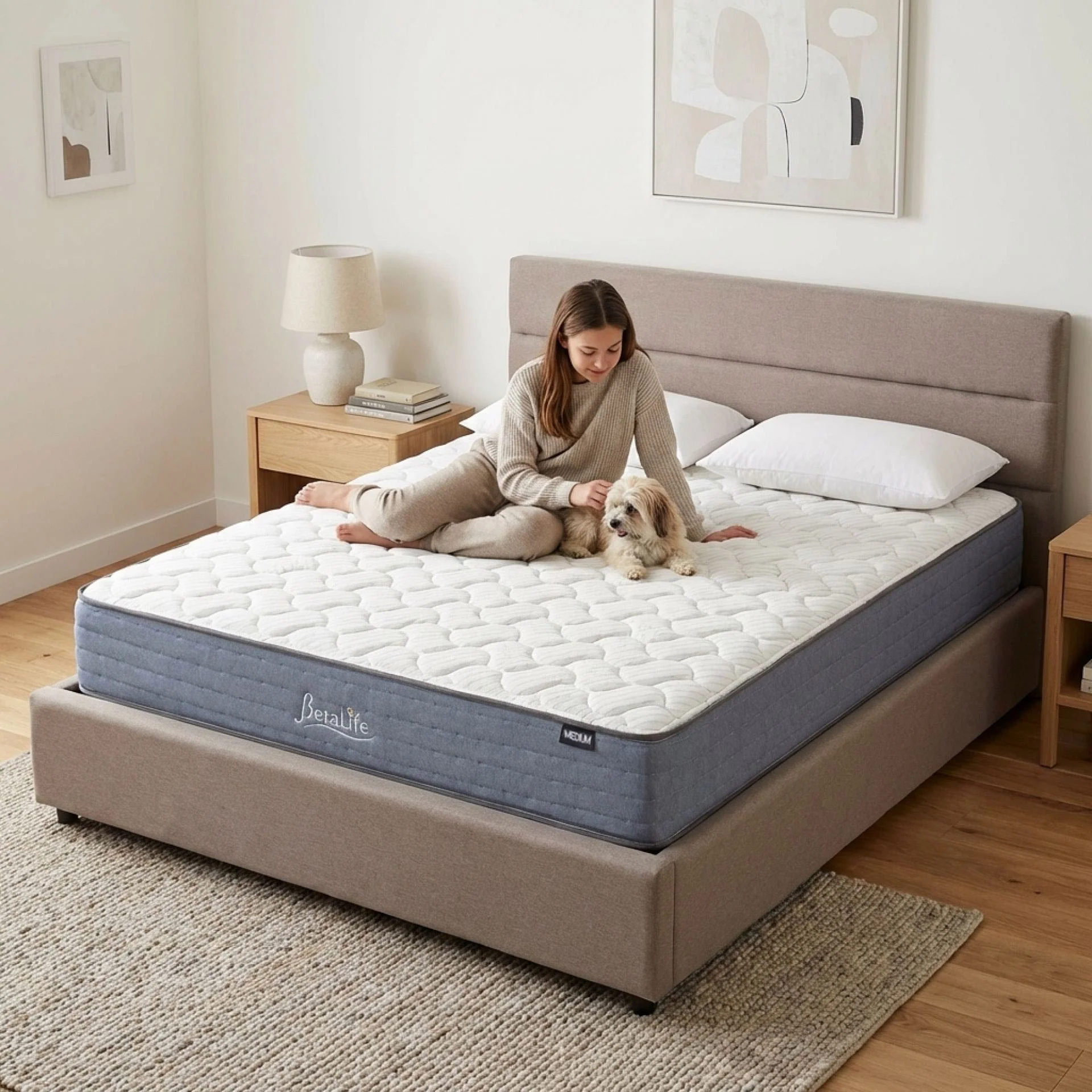 Natureblend Classic Bamboo Medium Mattress with Pillows - King - Image 19