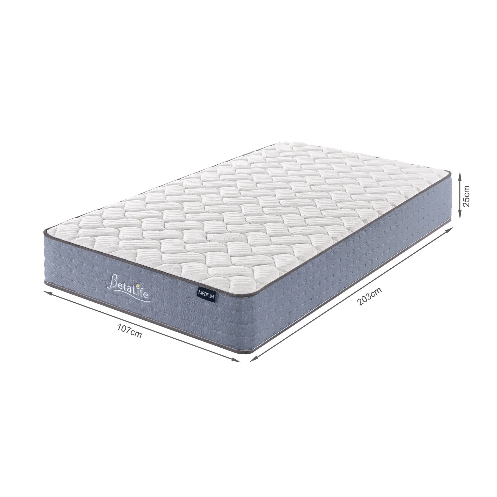 Natureblend Classic Bamboo Medium Mattress with Pillows - King Single - Image 13