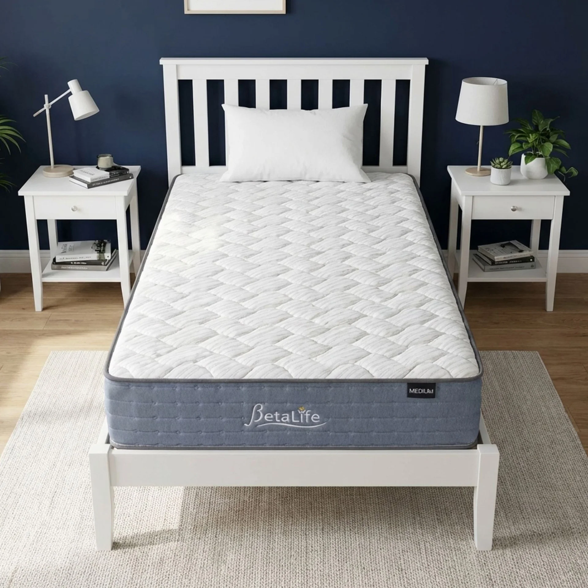 Natureblend Classic Bamboo Medium Mattress with Pillows - King Single - Image 15