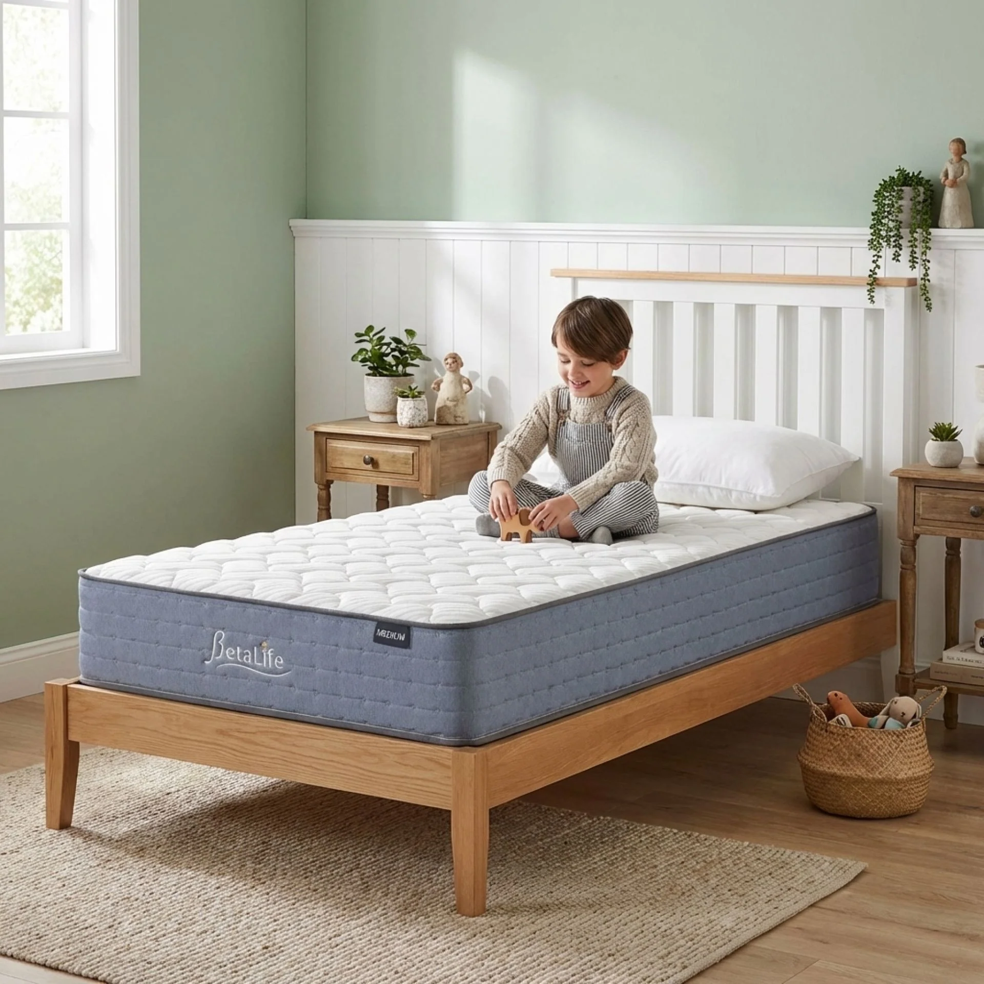 Natureblend Classic Bamboo Medium Mattress with Pillows - King Single - Image 18