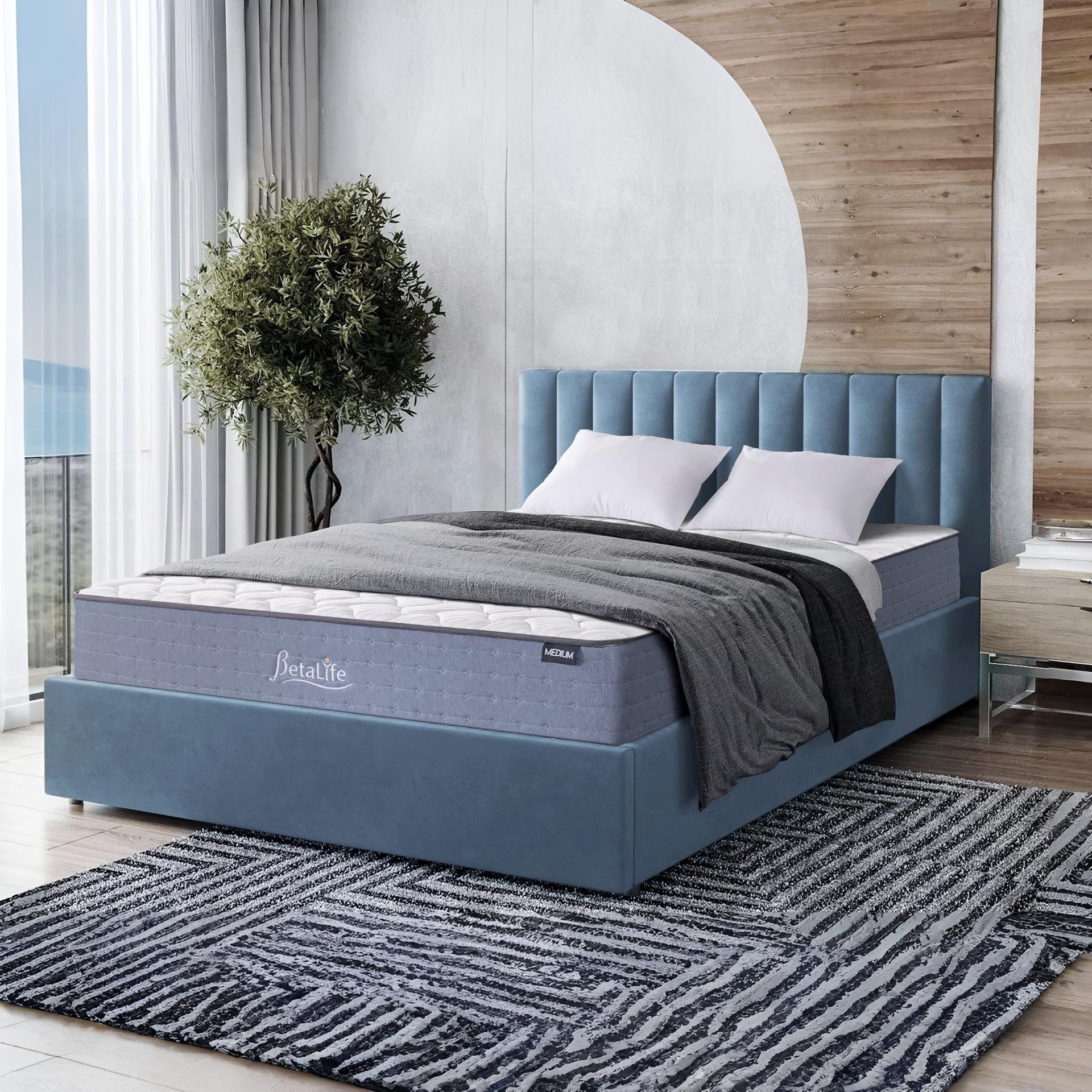 Natureblend Classic Bamboo Medium Mattress with Pillows - Queen