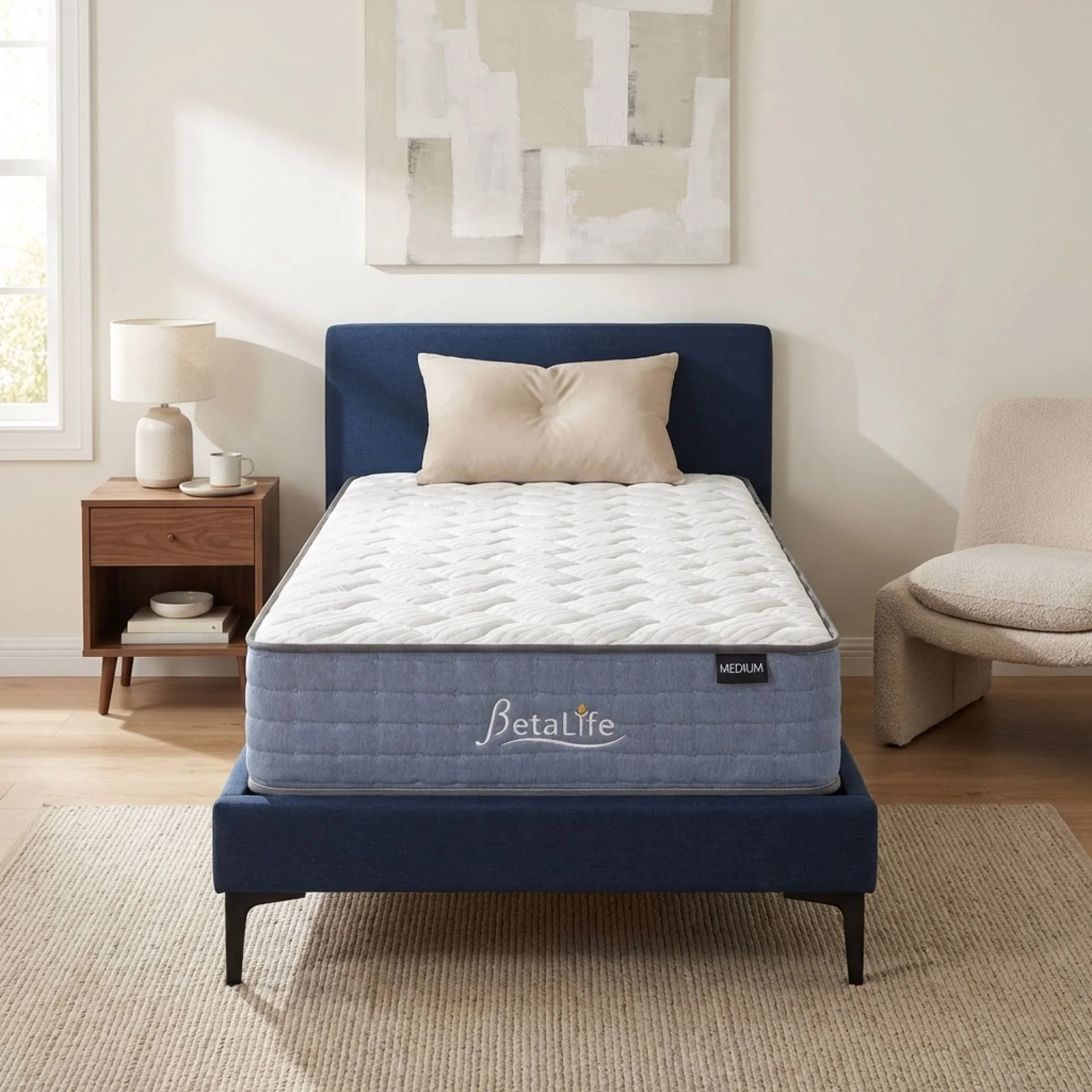 Natureblend Classic Bamboo Medium Mattress with Pillows - Single