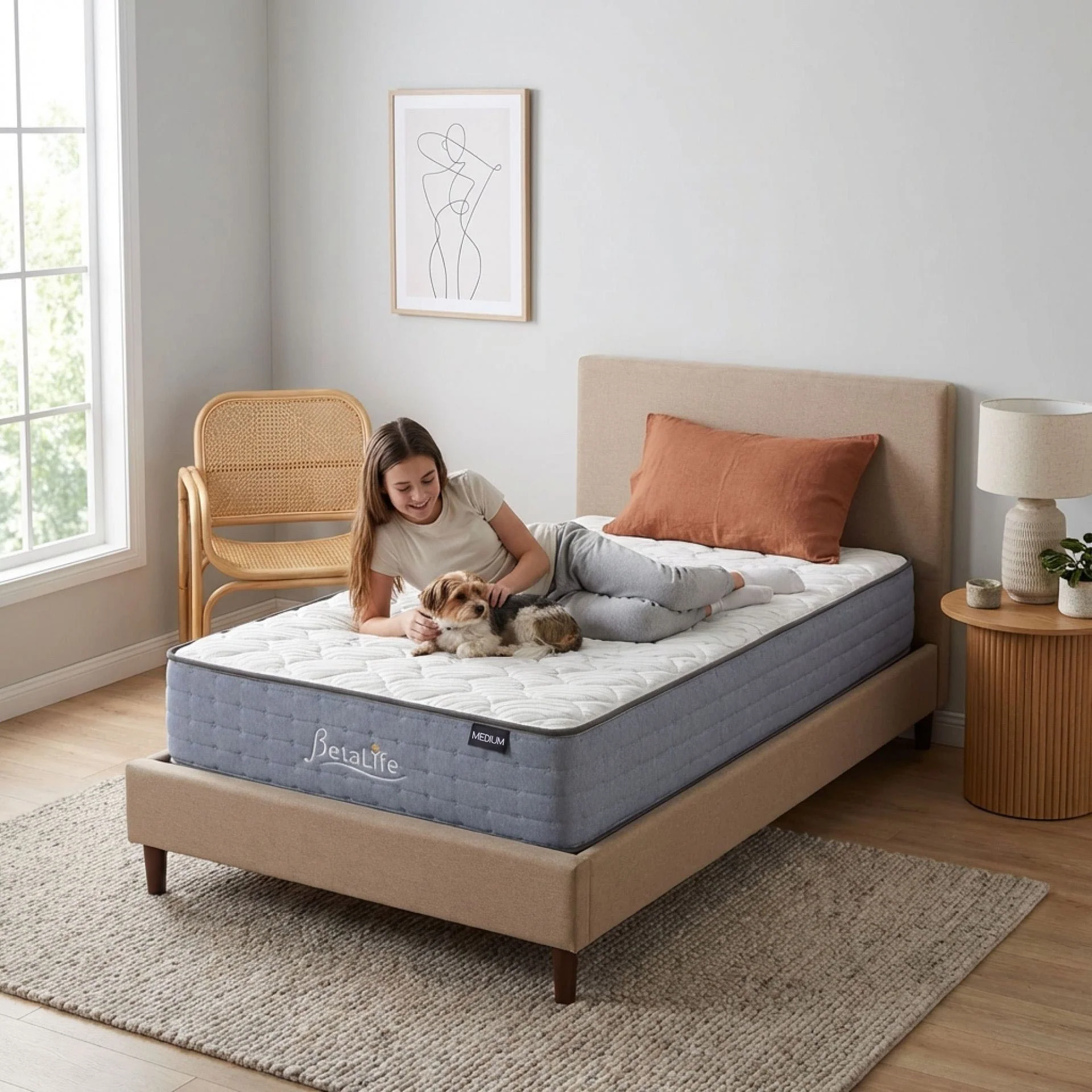 Natureblend Classic Bamboo Medium Mattress with Pillows - Single - Image 17