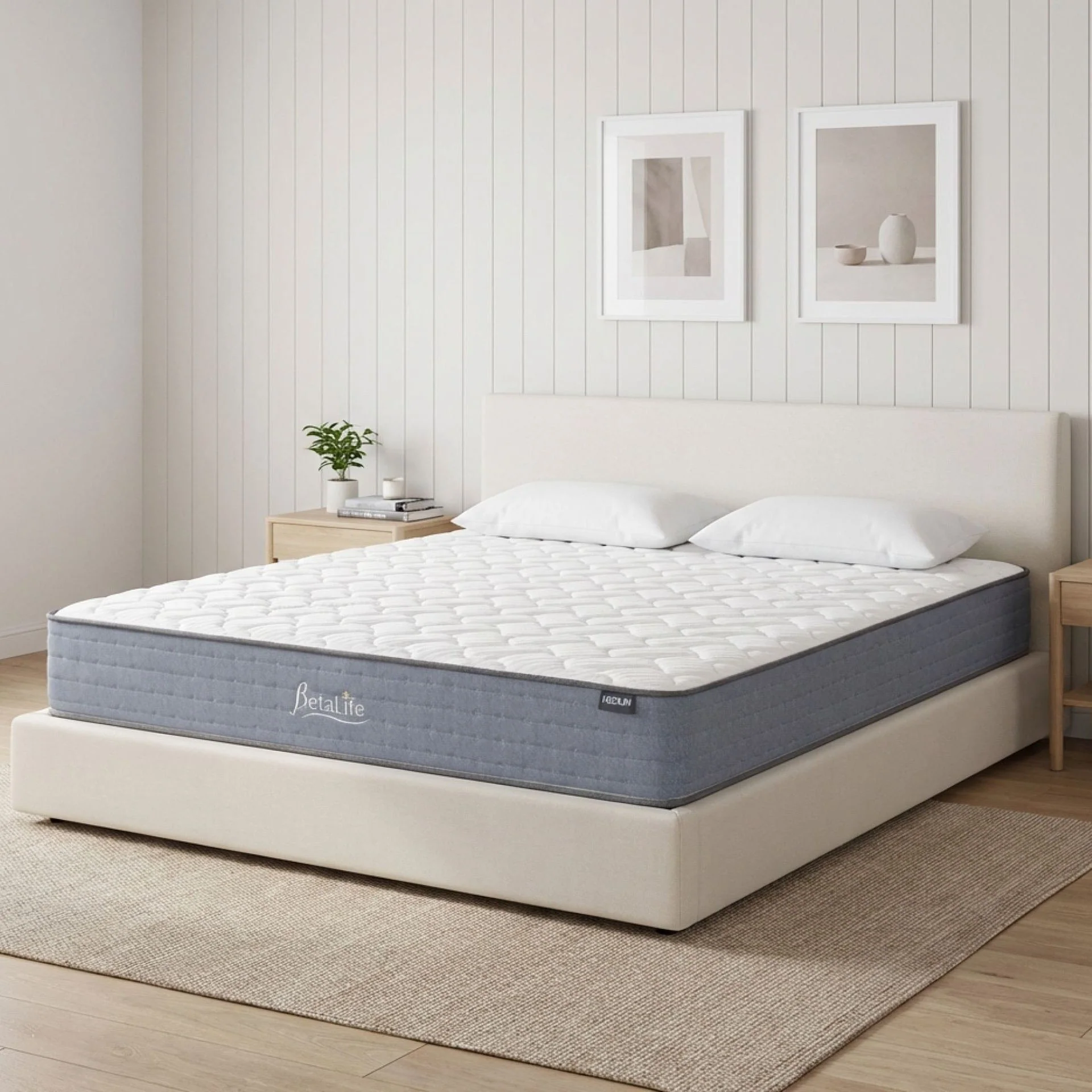 Natureblend Classic Bamboo Medium Mattress with Pillows - Super King - Image 13