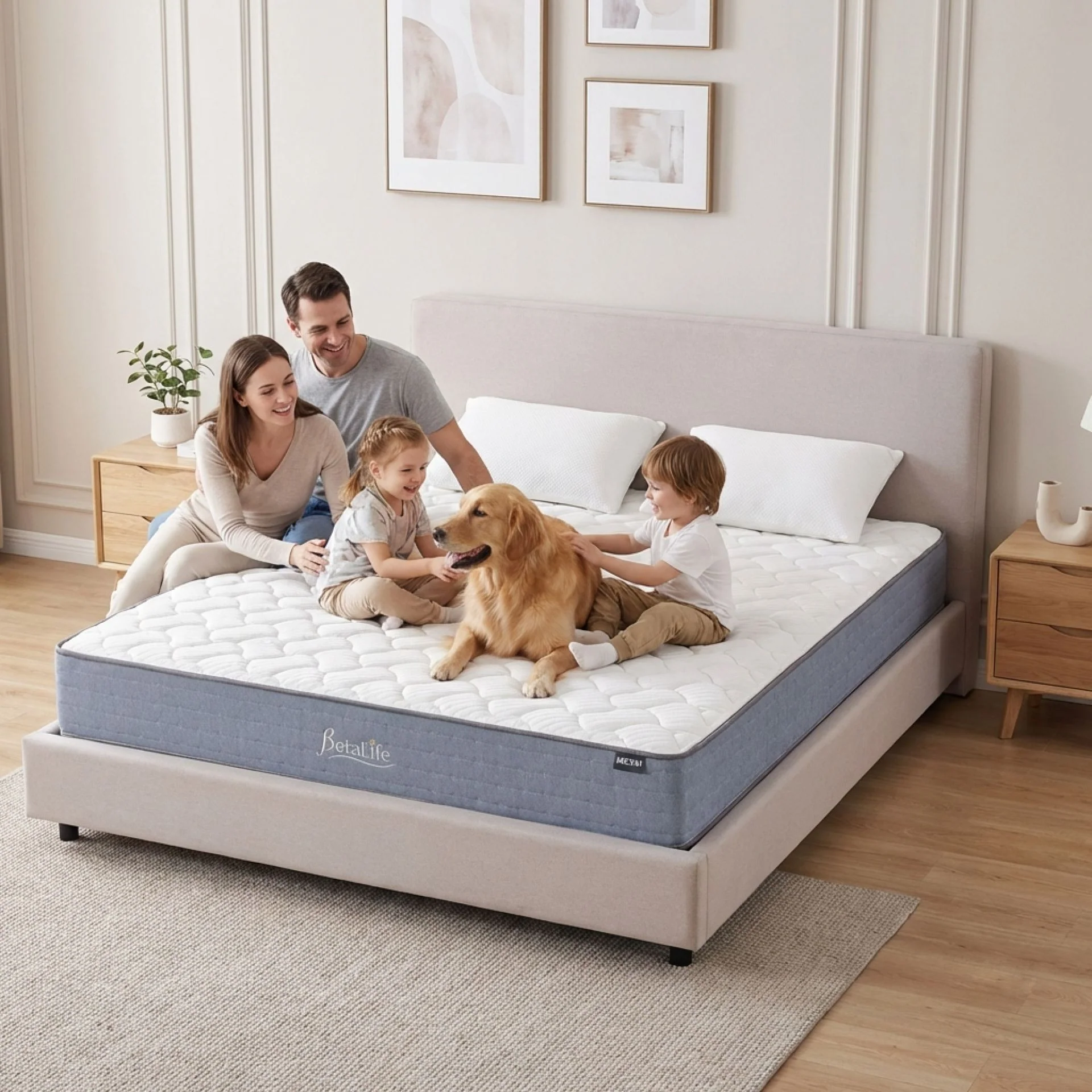 Natureblend Classic Bamboo Medium Mattress with Pillows - Super King - Image 16