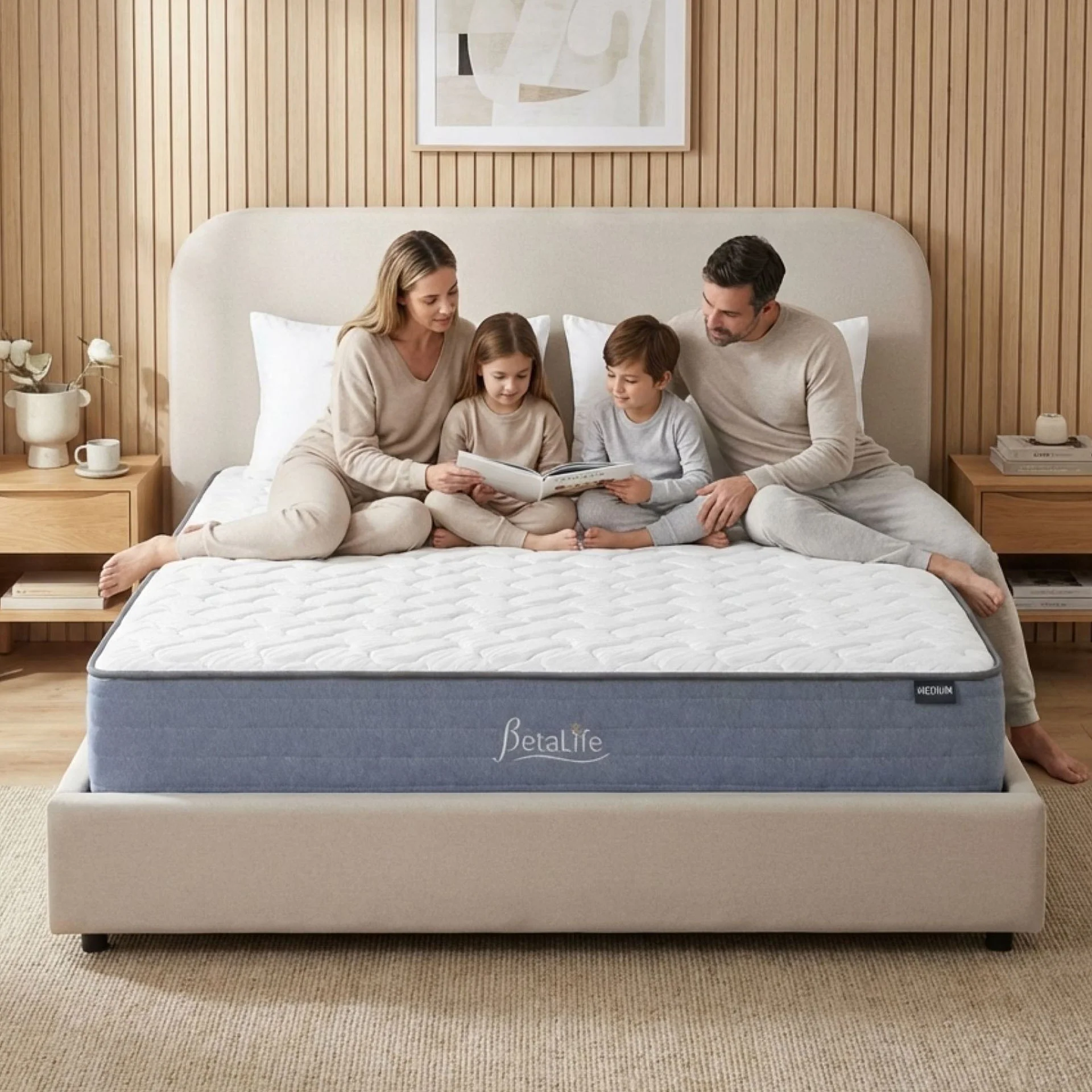 Natureblend Classic Bamboo Medium Mattress with Pillows - Super King - Image 2