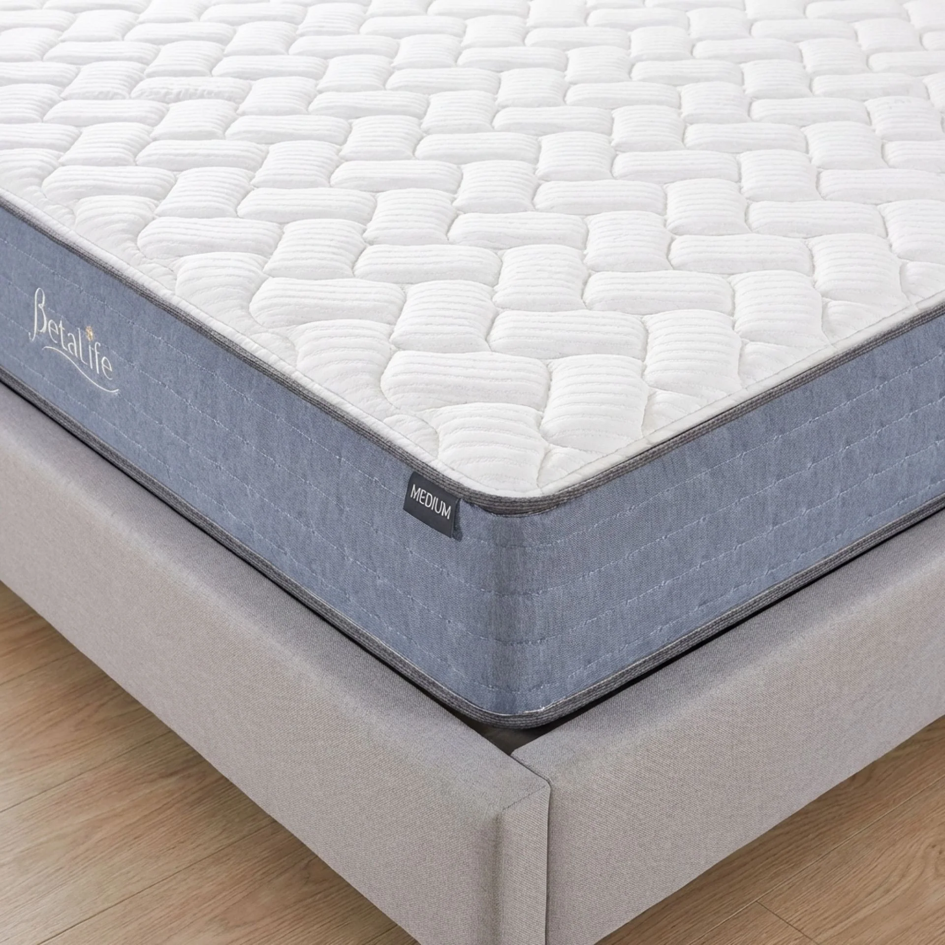 Natureblend Classic Bamboo Medium Mattress with Pillows - Super King - Image 5