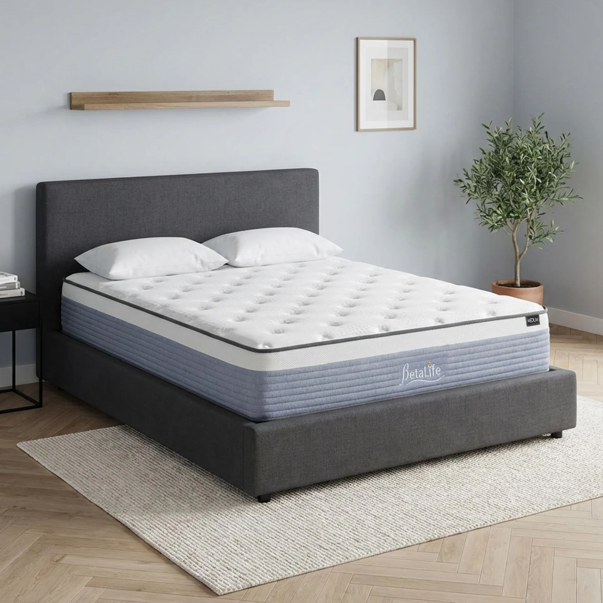 Natureblend Plus Bamboo Charcoal Medium Plush Mattress - Double - Image 14