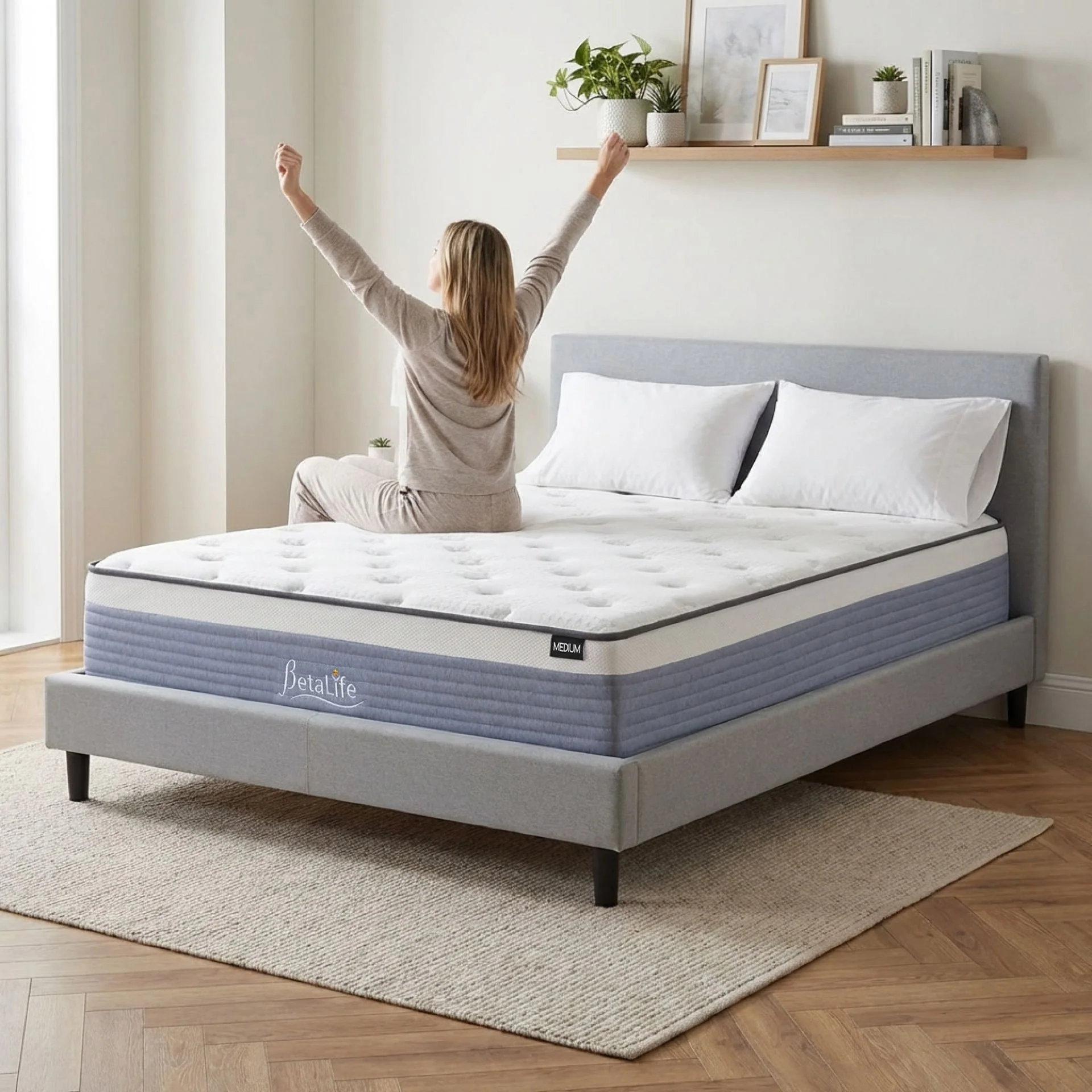 Natureblend Plus Bamboo Charcoal Medium Plush Mattress - Double - Image 15