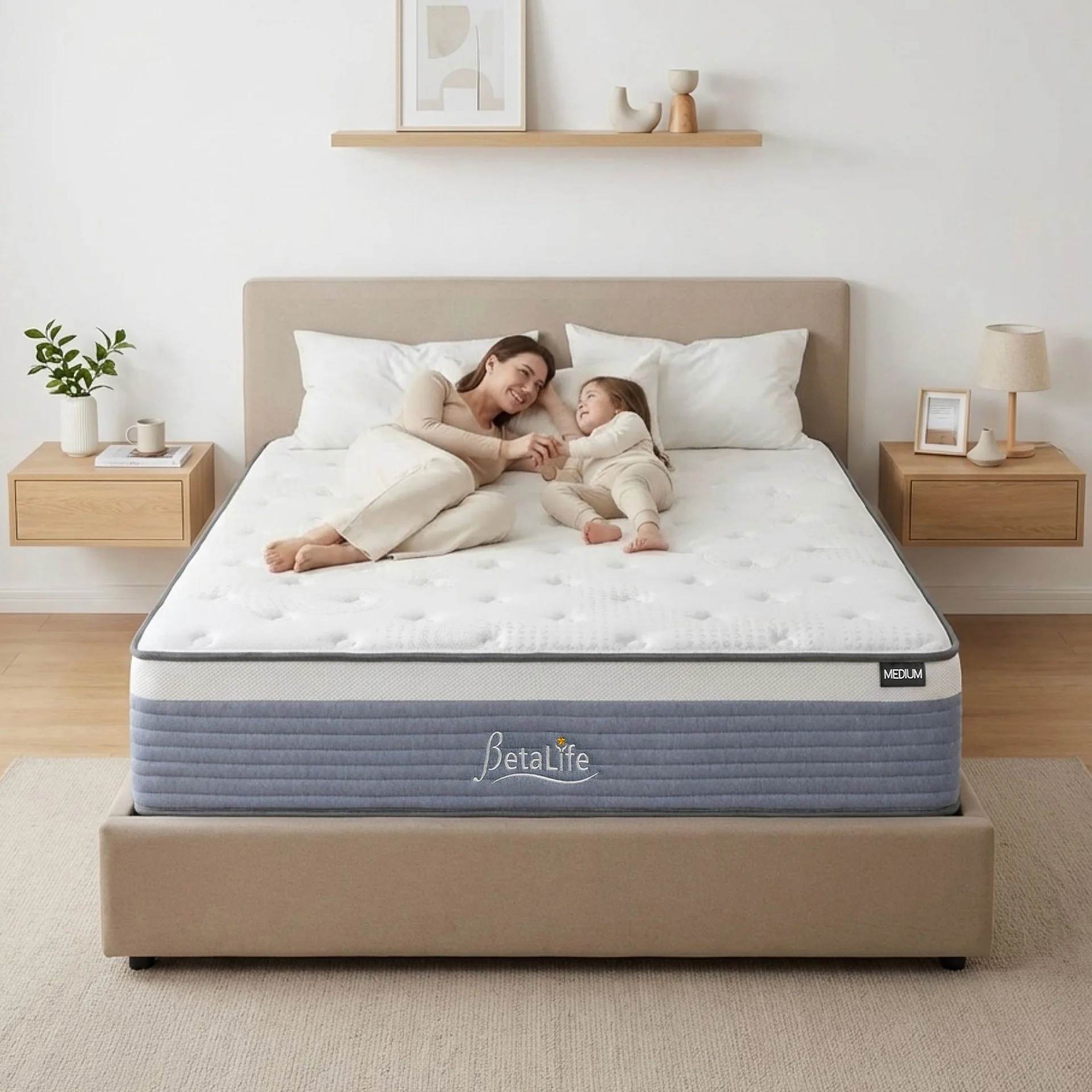 Natureblend Plus Bamboo Charcoal Medium Plush Mattress - Double - Image 2