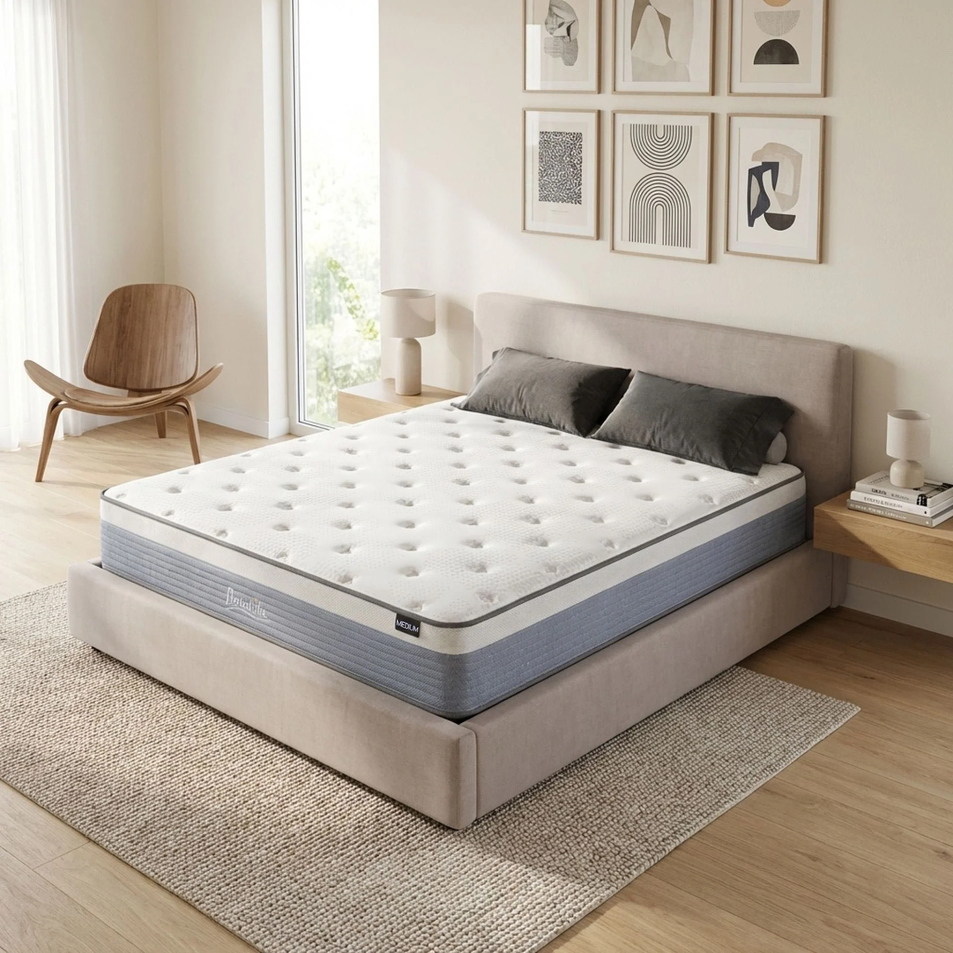 Natureblend Plus Bamboo Charcoal Medium Plush Mattress - King - Image 13