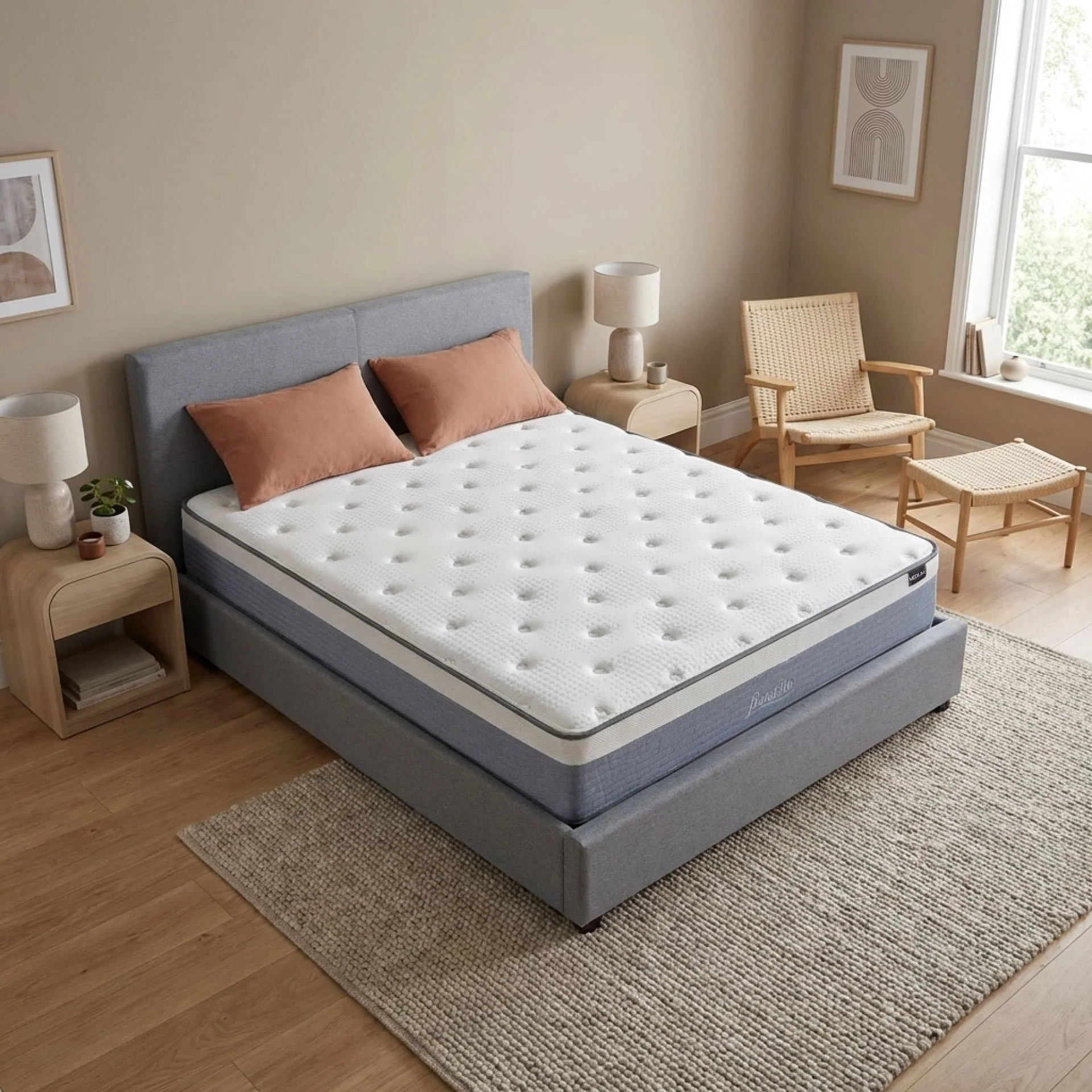 Natureblend Plus Bamboo Charcoal Medium Plush Mattress - King - Image 14