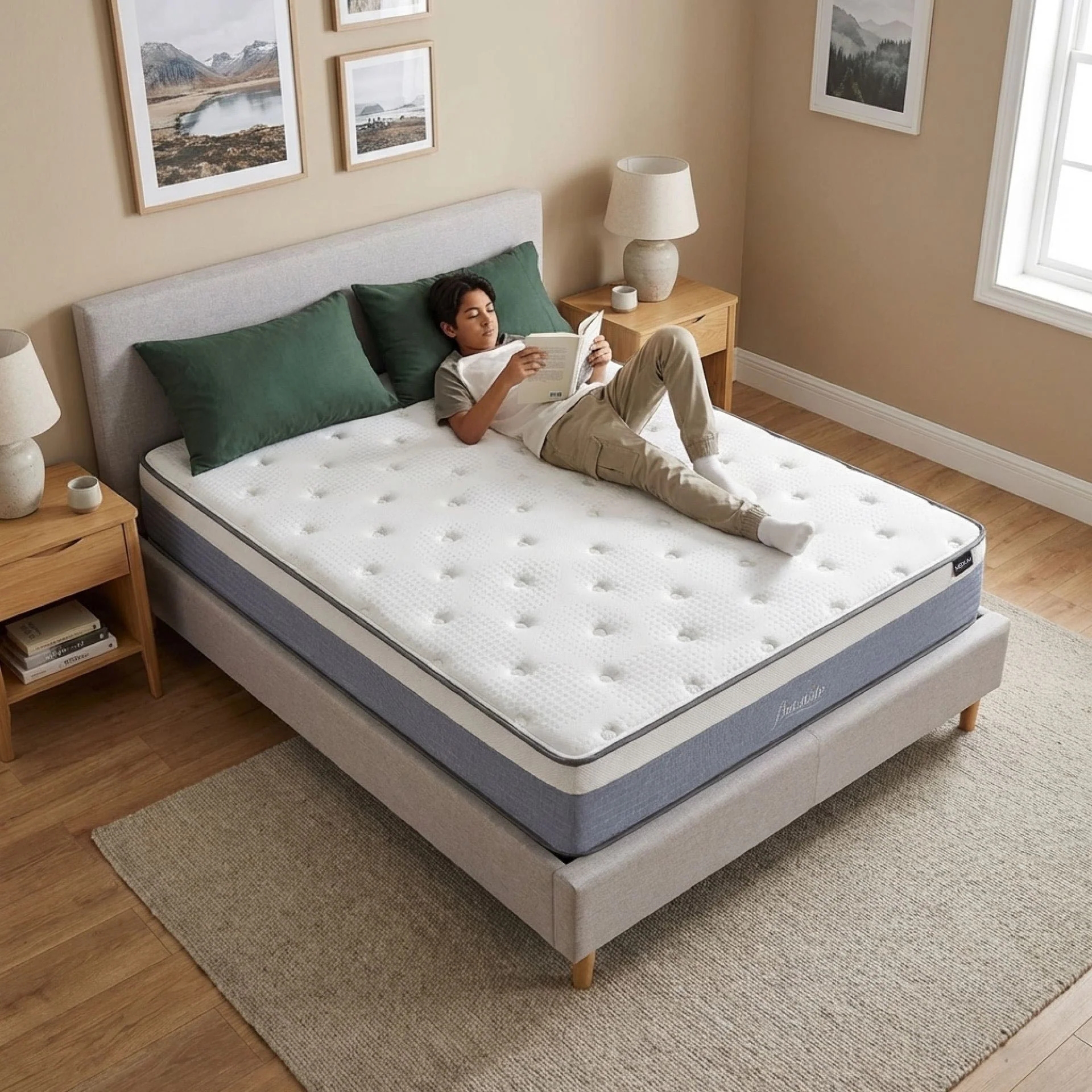 Natureblend Plus Bamboo Charcoal Medium Plush Mattress - King - Image 15
