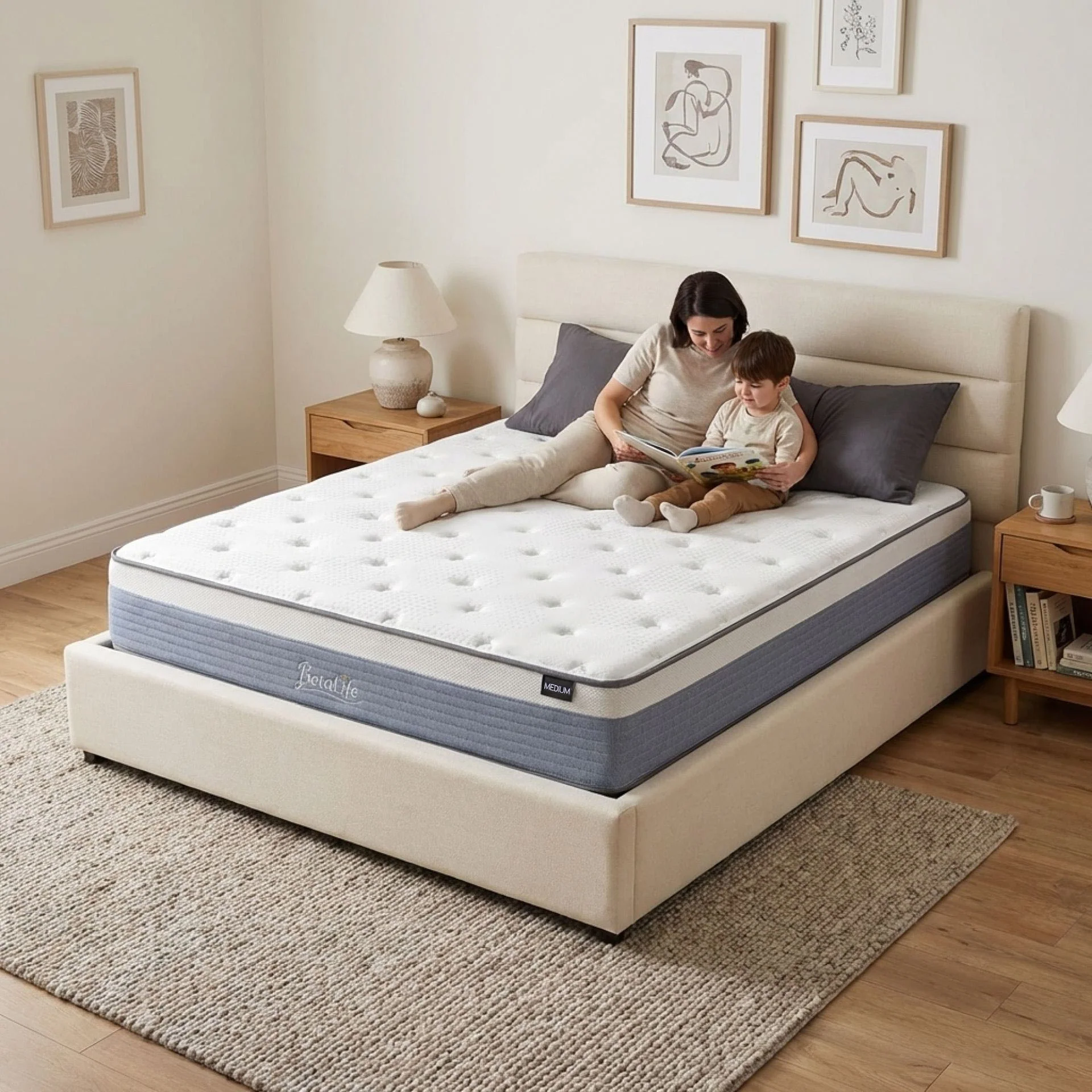 Natureblend Plus Bamboo Charcoal Medium Plush Mattress - King - Image 16