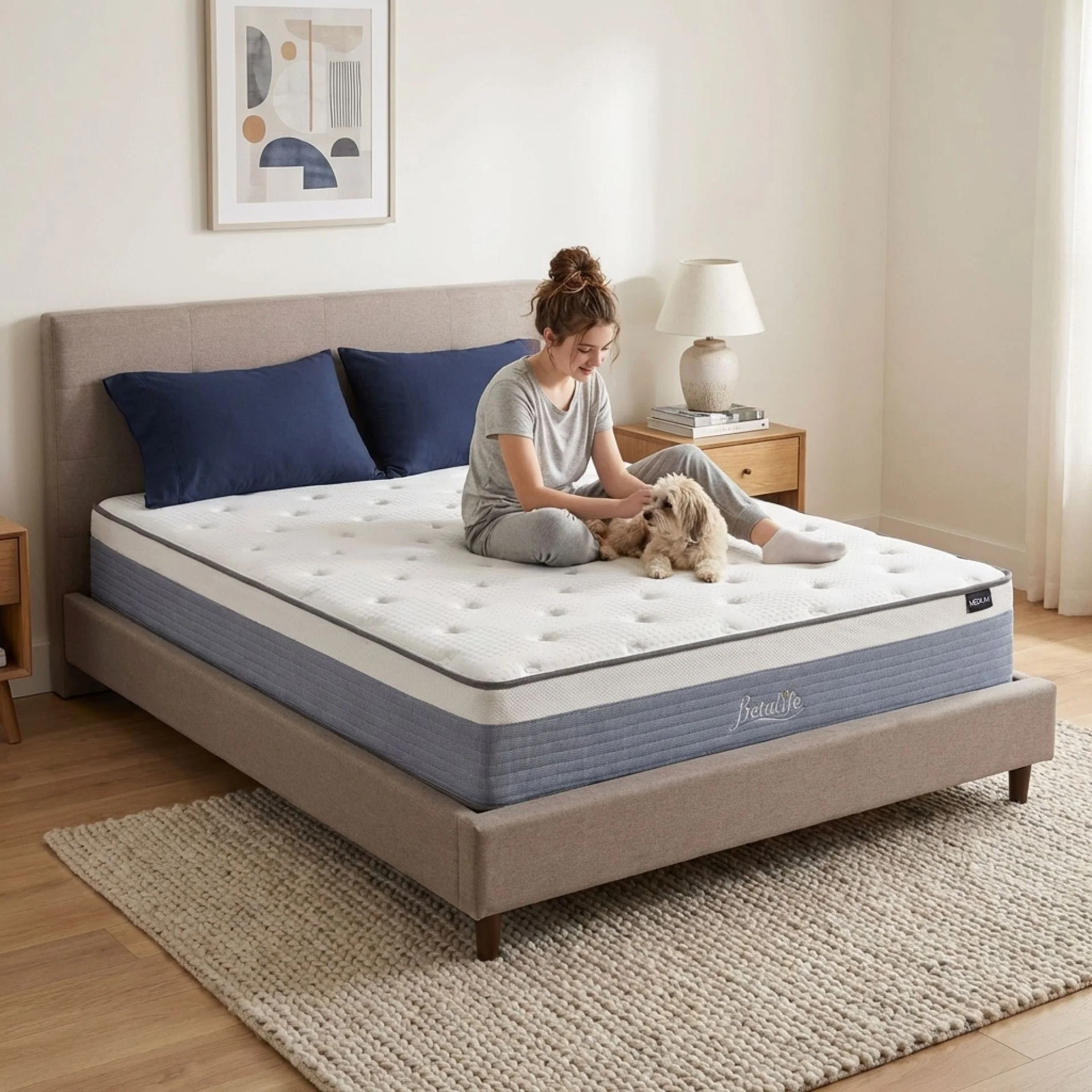 Natureblend Plus Bamboo Charcoal Medium Plush Mattress - King - Image 17