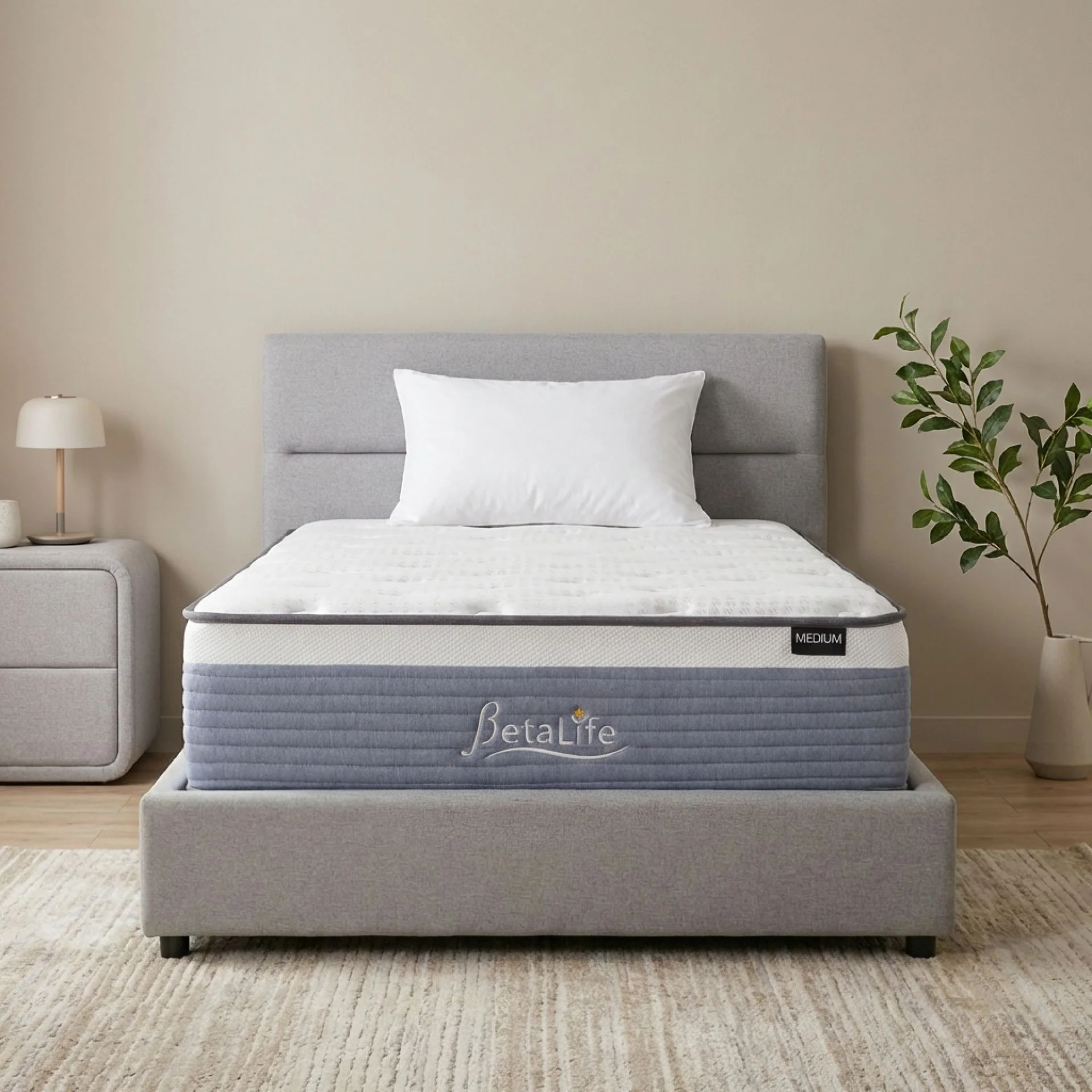 Natureblend Plus Bamboo Charcoal Medium Plush Mattress - King Single - Image 14
