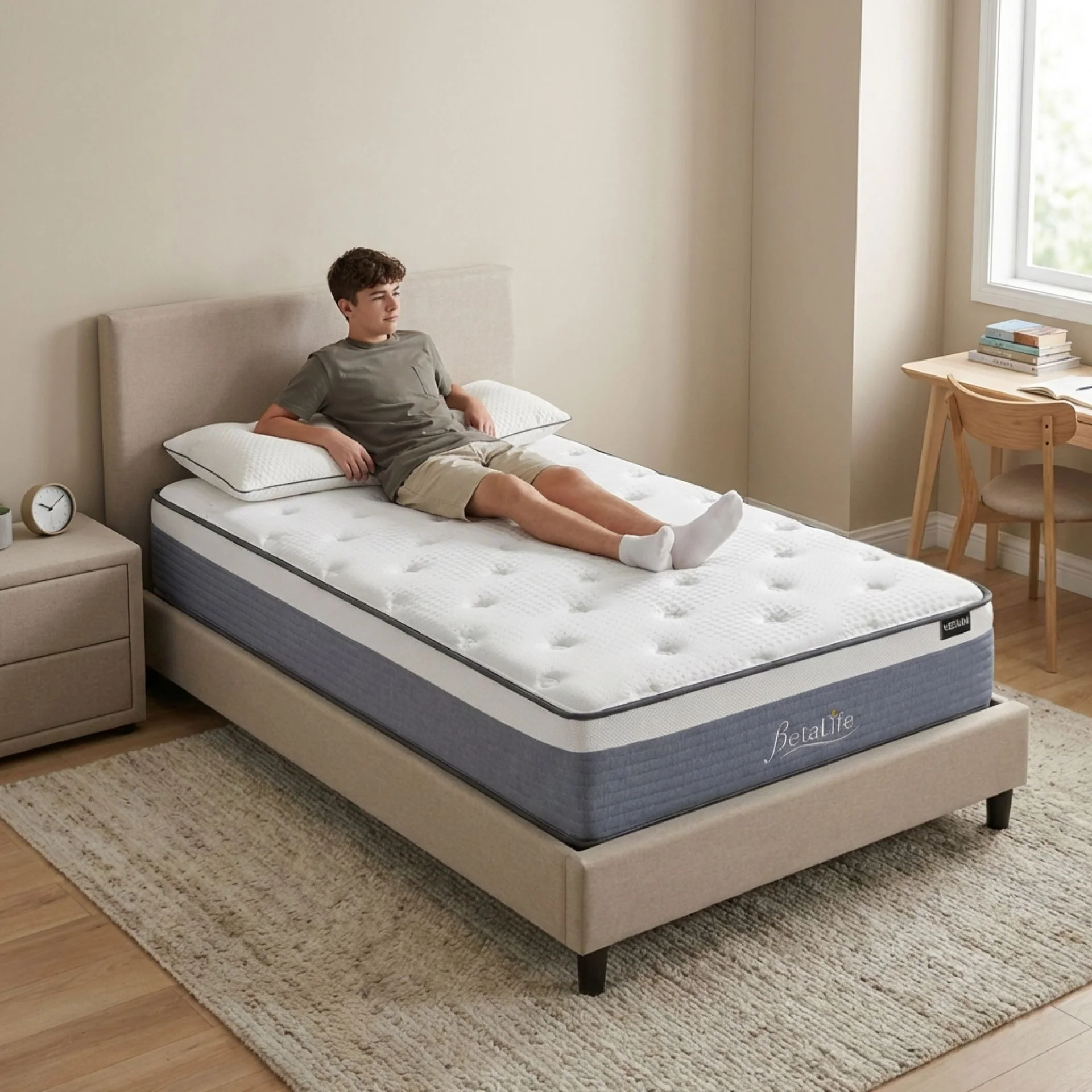Natureblend Plus Bamboo Charcoal Medium Plush Mattress - King Single - Image 17