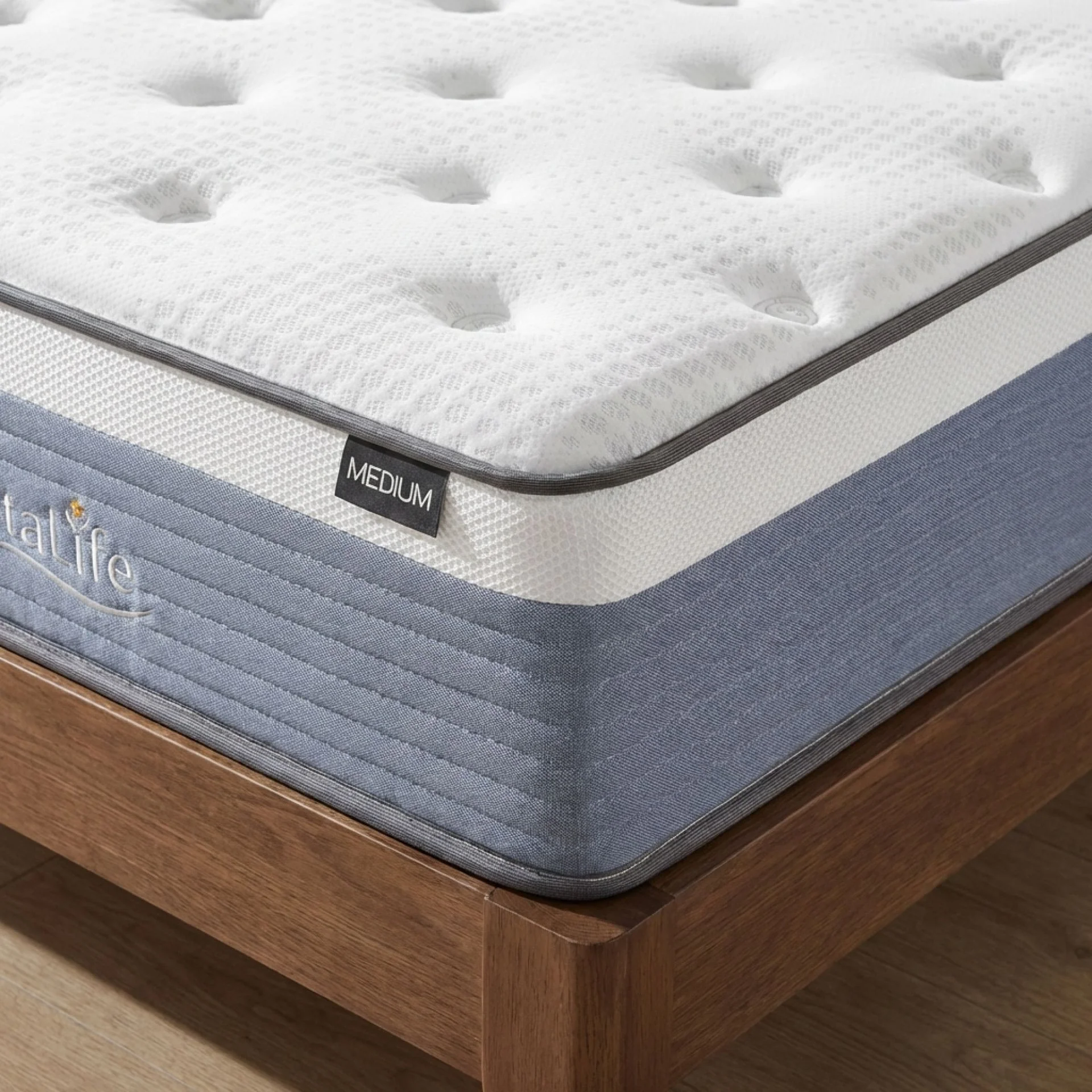 Natureblend Plus Bamboo Charcoal Medium Plush Mattress - King Single - Image 5