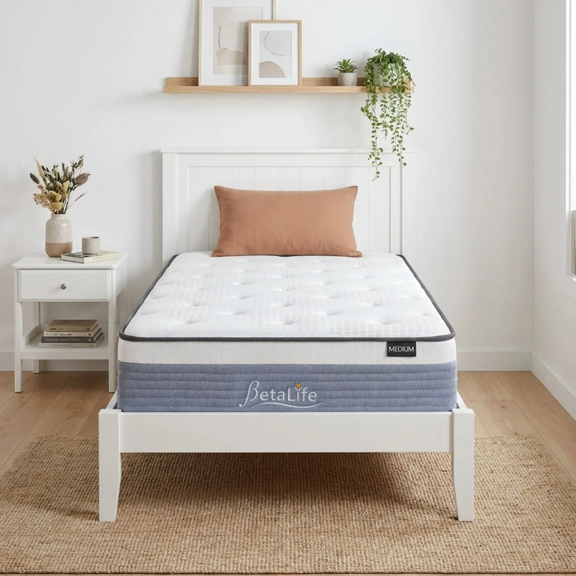 Natureblend Plus Bamboo Charcoal Medium Plush Mattress- Single