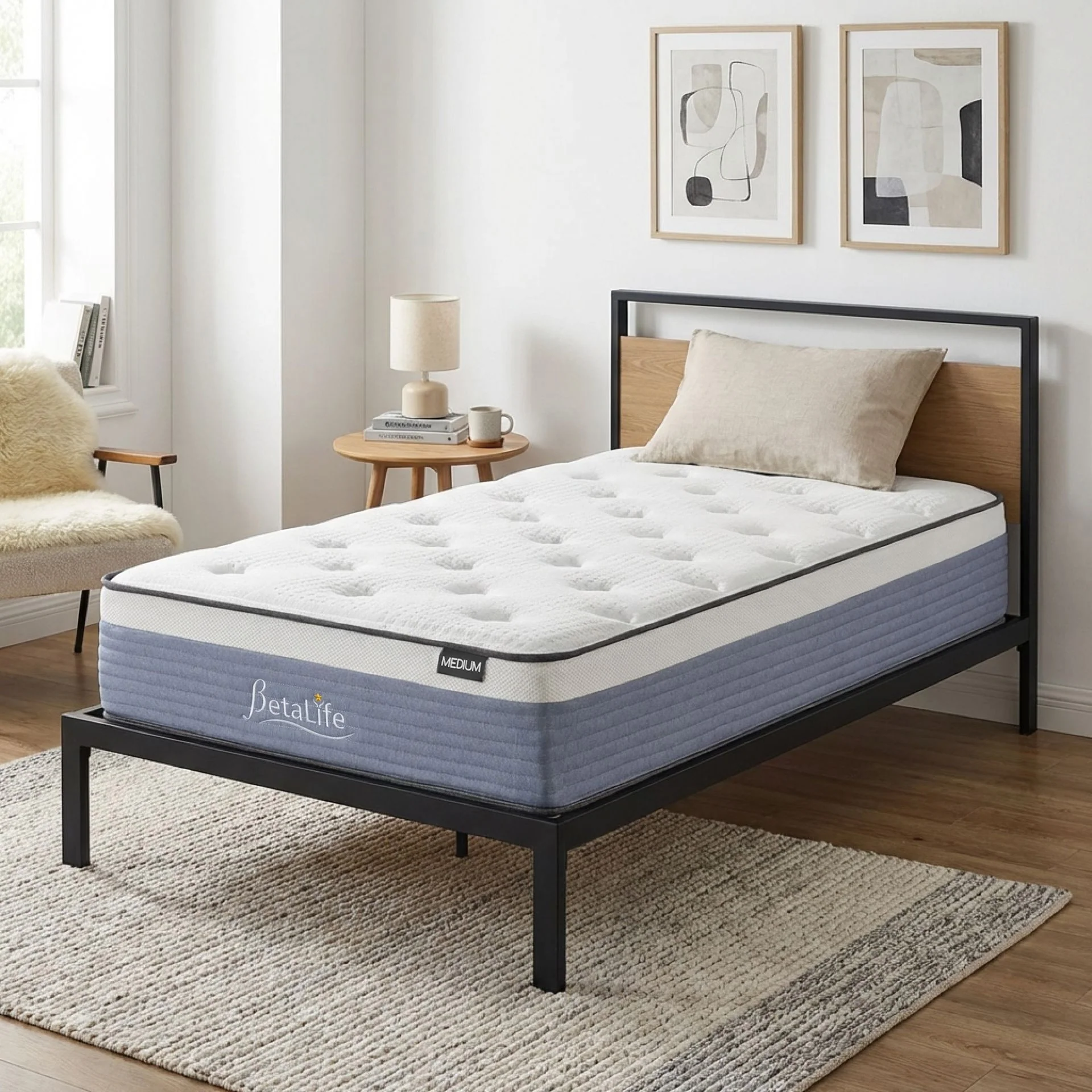 Natureblend Plus Bamboo Charcoal Medium Plush Mattress- Single - Image 12