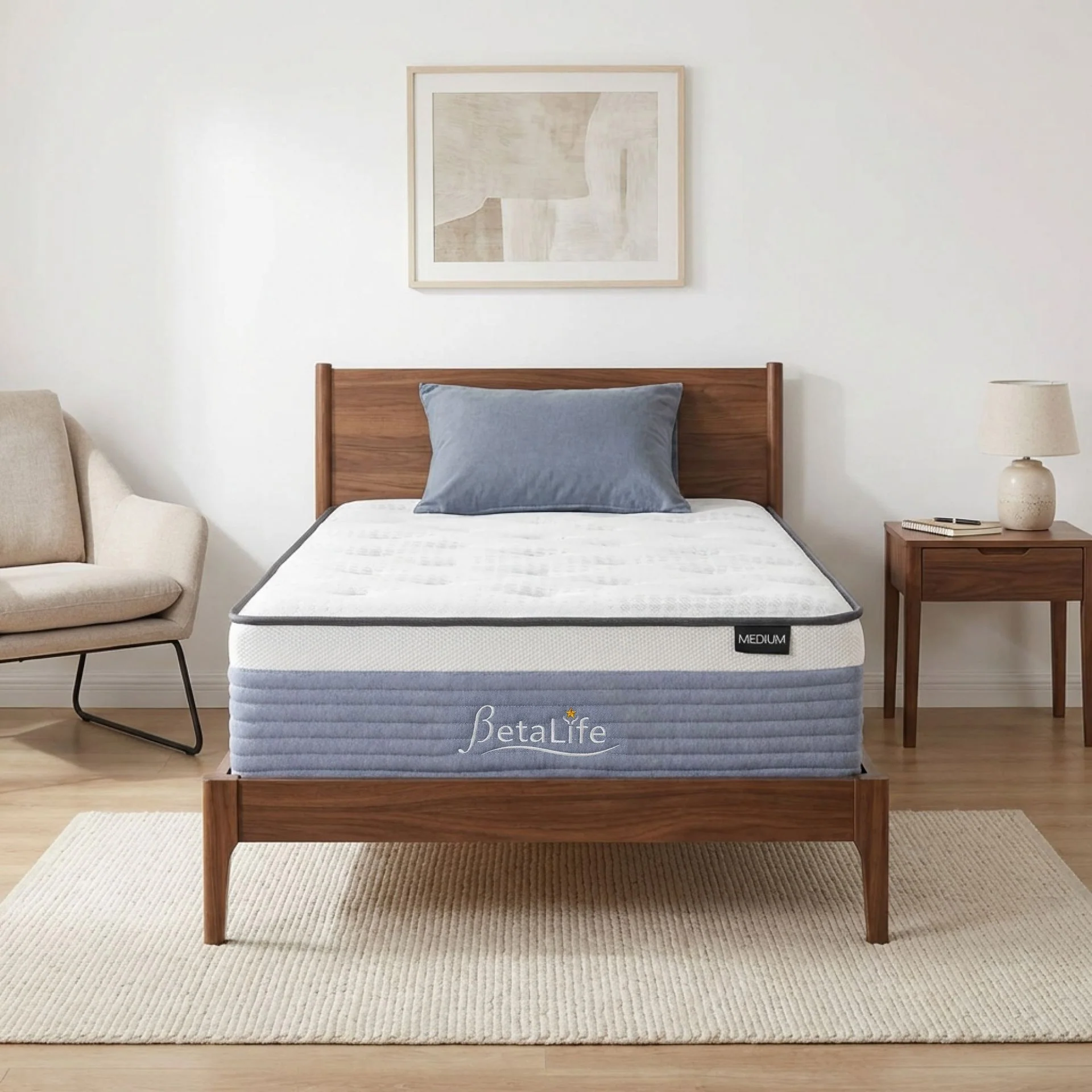 Natureblend Plus Bamboo Charcoal Medium Plush Mattress- Single - Image 13