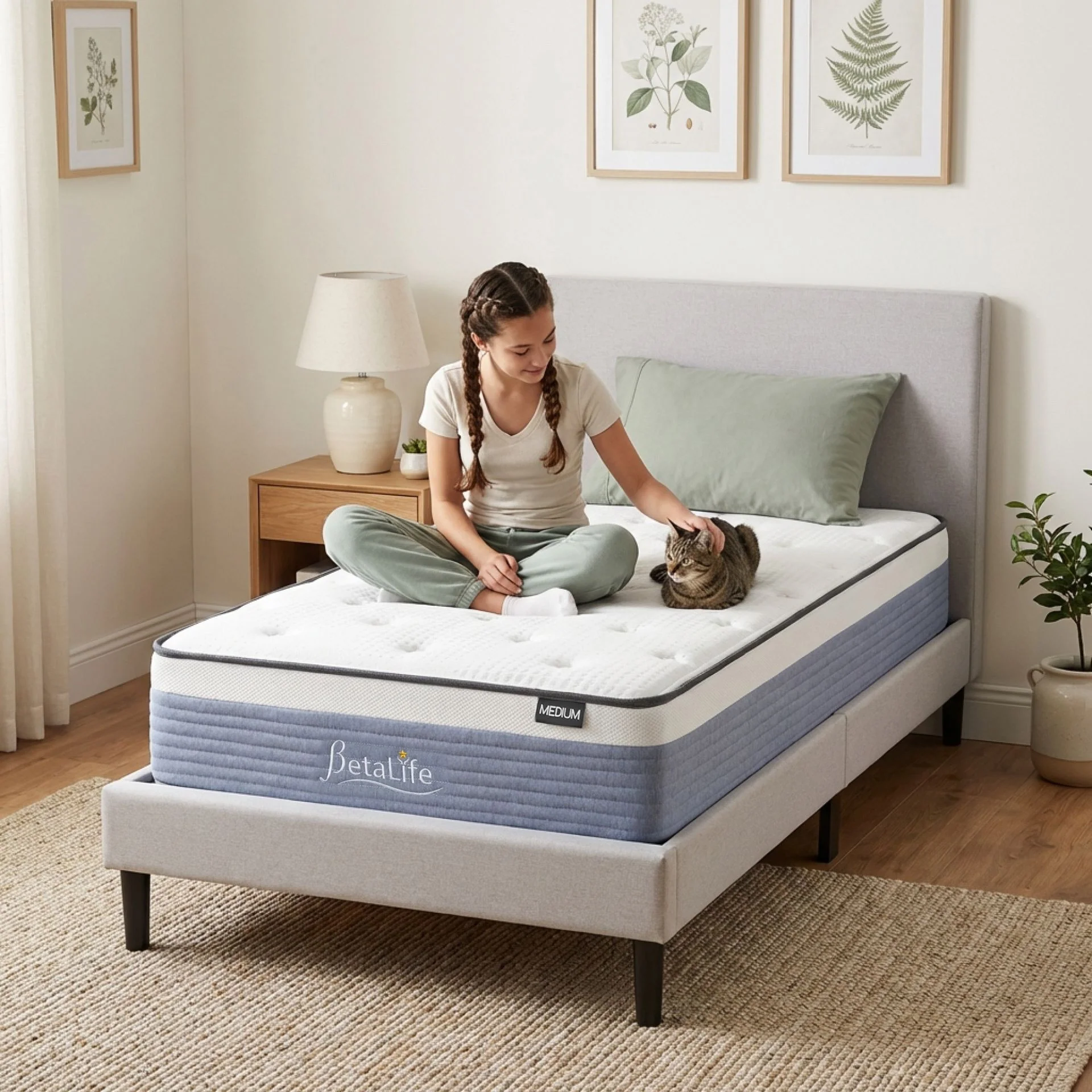 Natureblend Plus Bamboo Charcoal Medium Plush Mattress- Single - Image 15