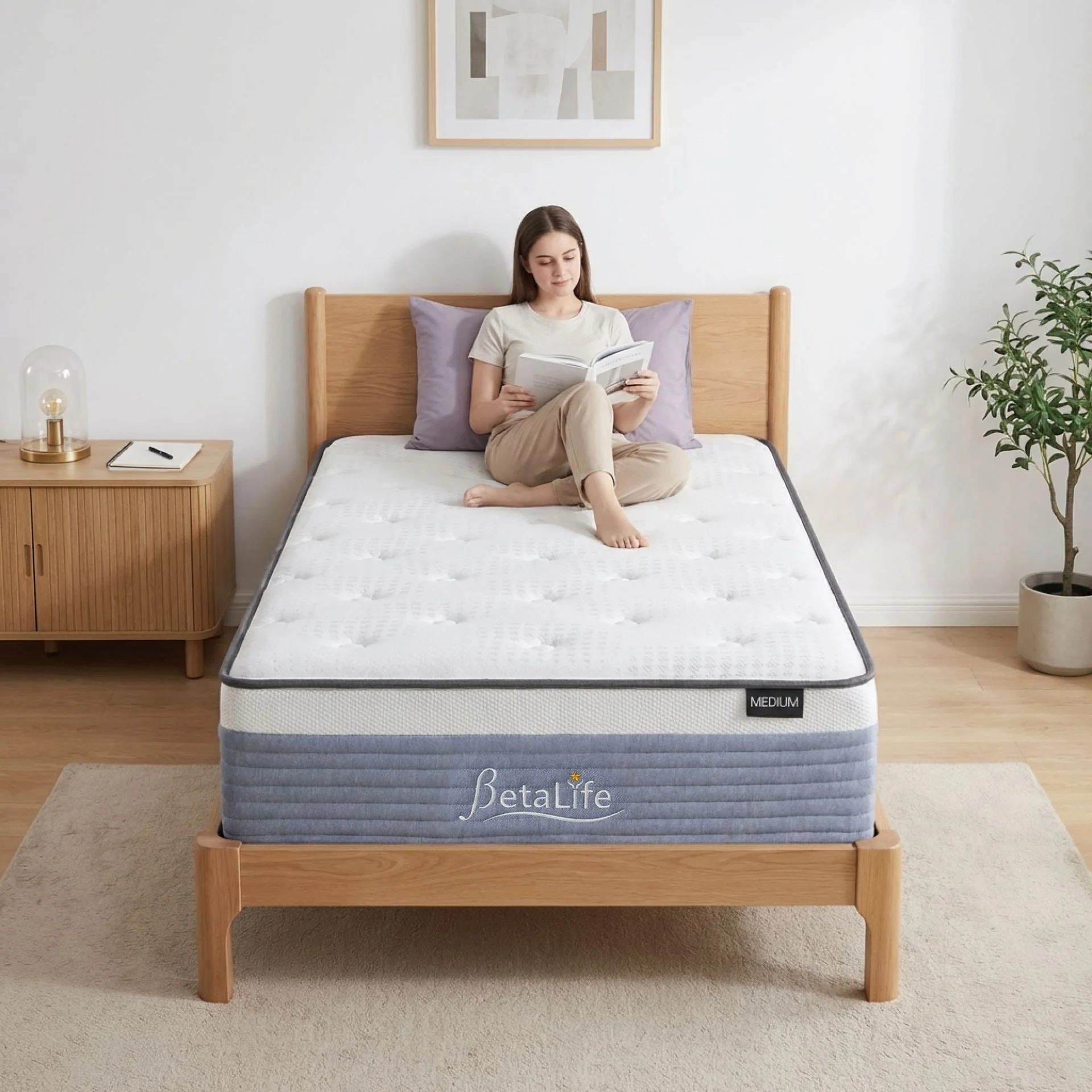Natureblend Plus Bamboo Charcoal Medium Plush Mattress- Single - Image 2