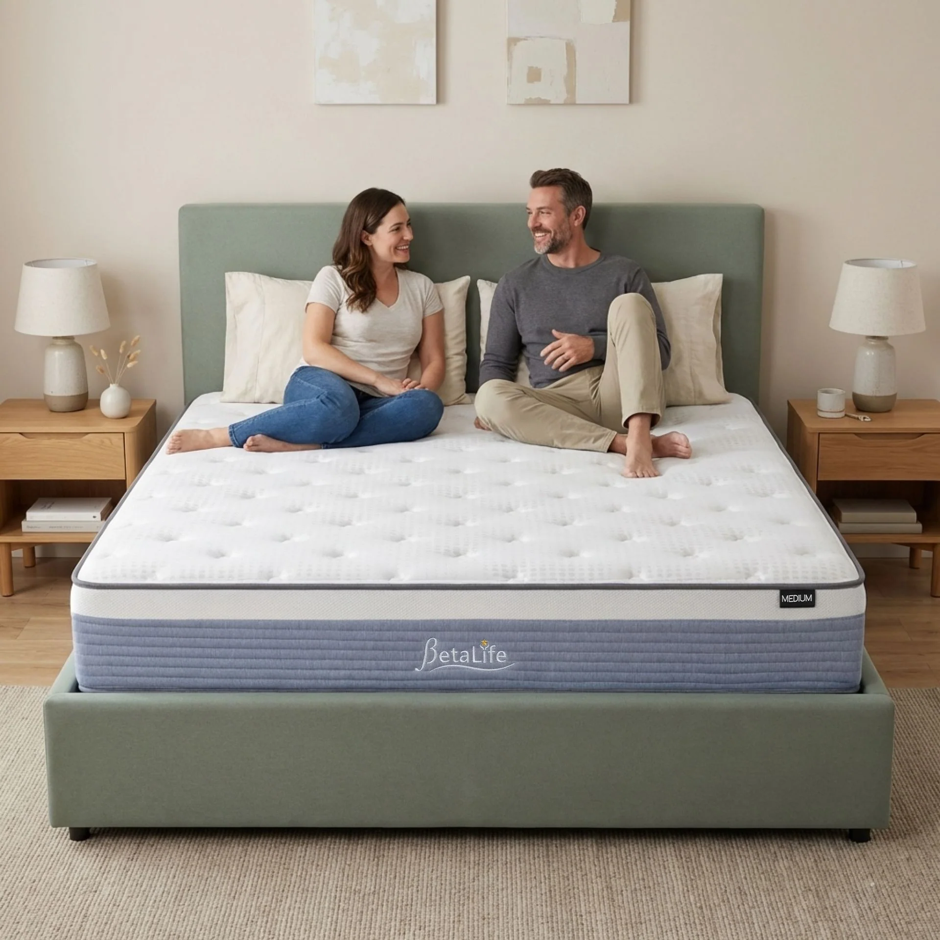 Natureblend Plus Bamboo Charcoal Medium Plush Mattress - Super King - Image 2