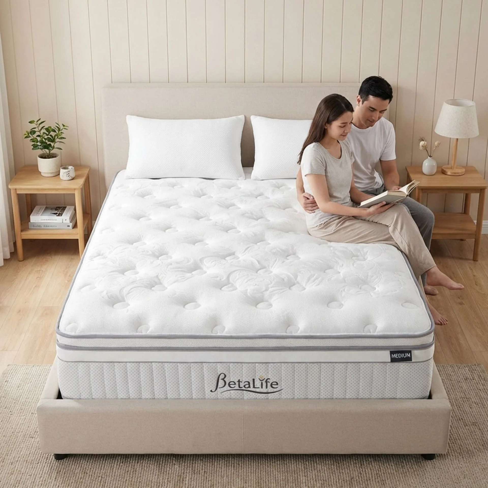 Natureblend Prime 5 Zone Pocket Spring Medium Plush Mattress - Double - Image 2